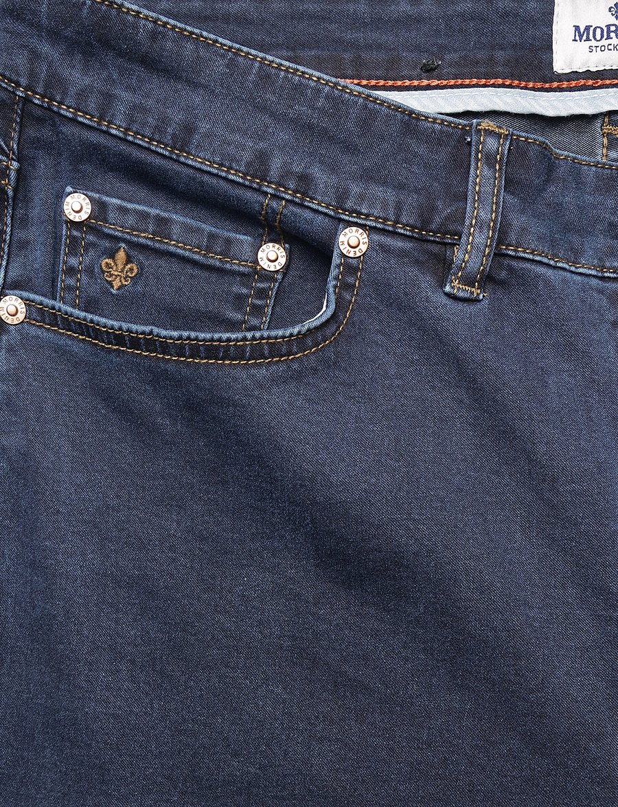Morris - Steve Satin Jeans - slim jeans - rinse wash - 2