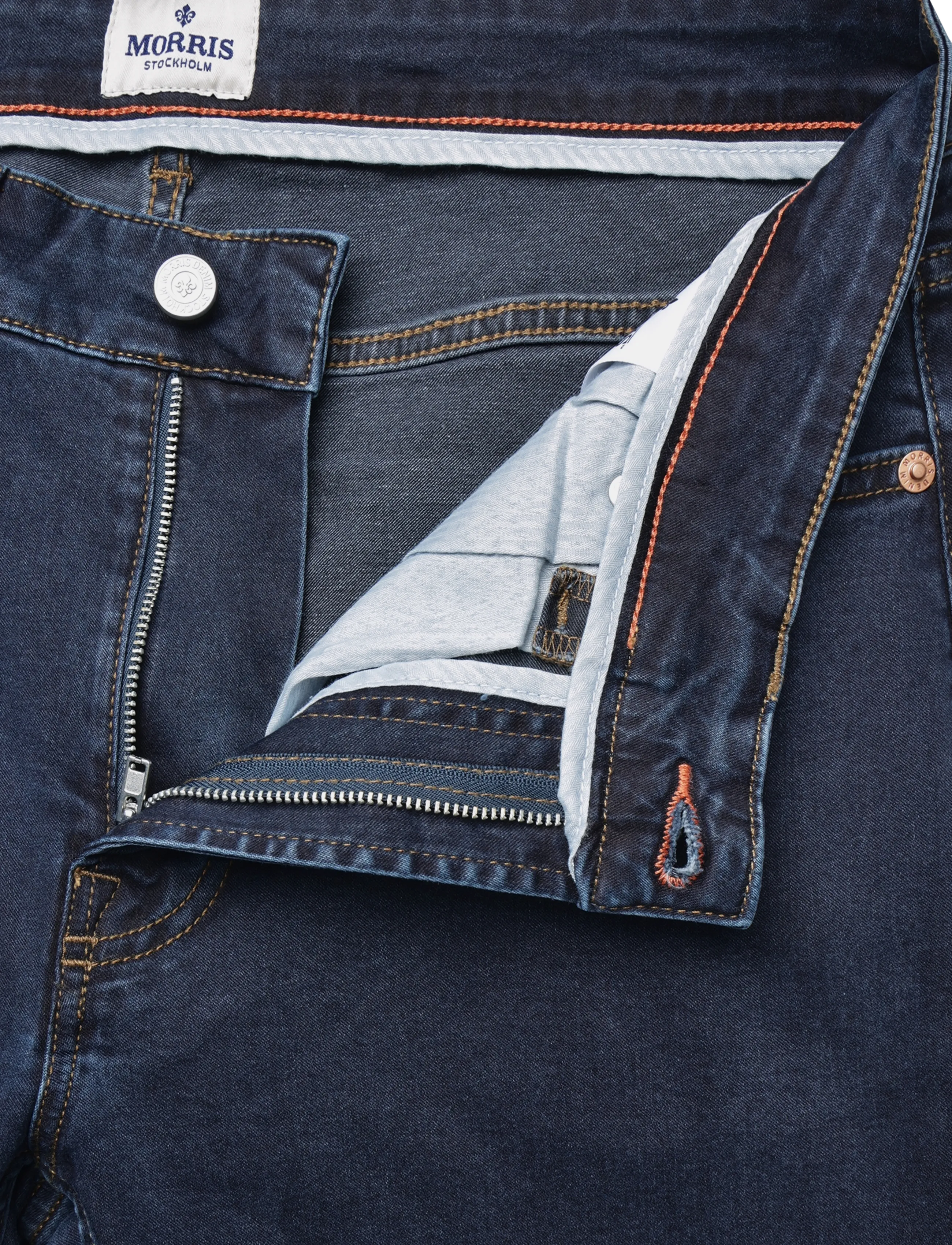 Morris - Steve Satin Jeans - rinse wash - 3