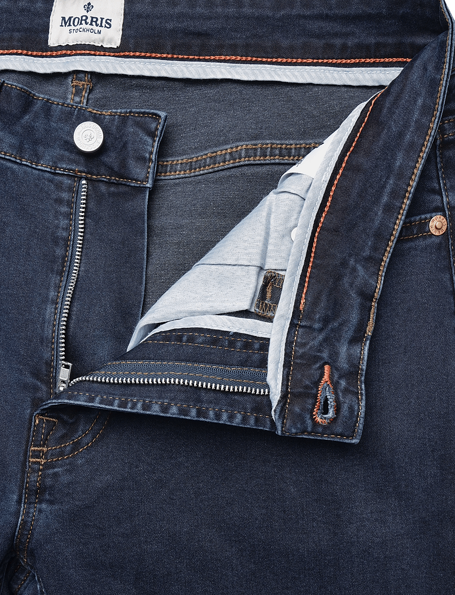 Morris - Steve Satin Jeans - slim jeans - rinse wash - 3