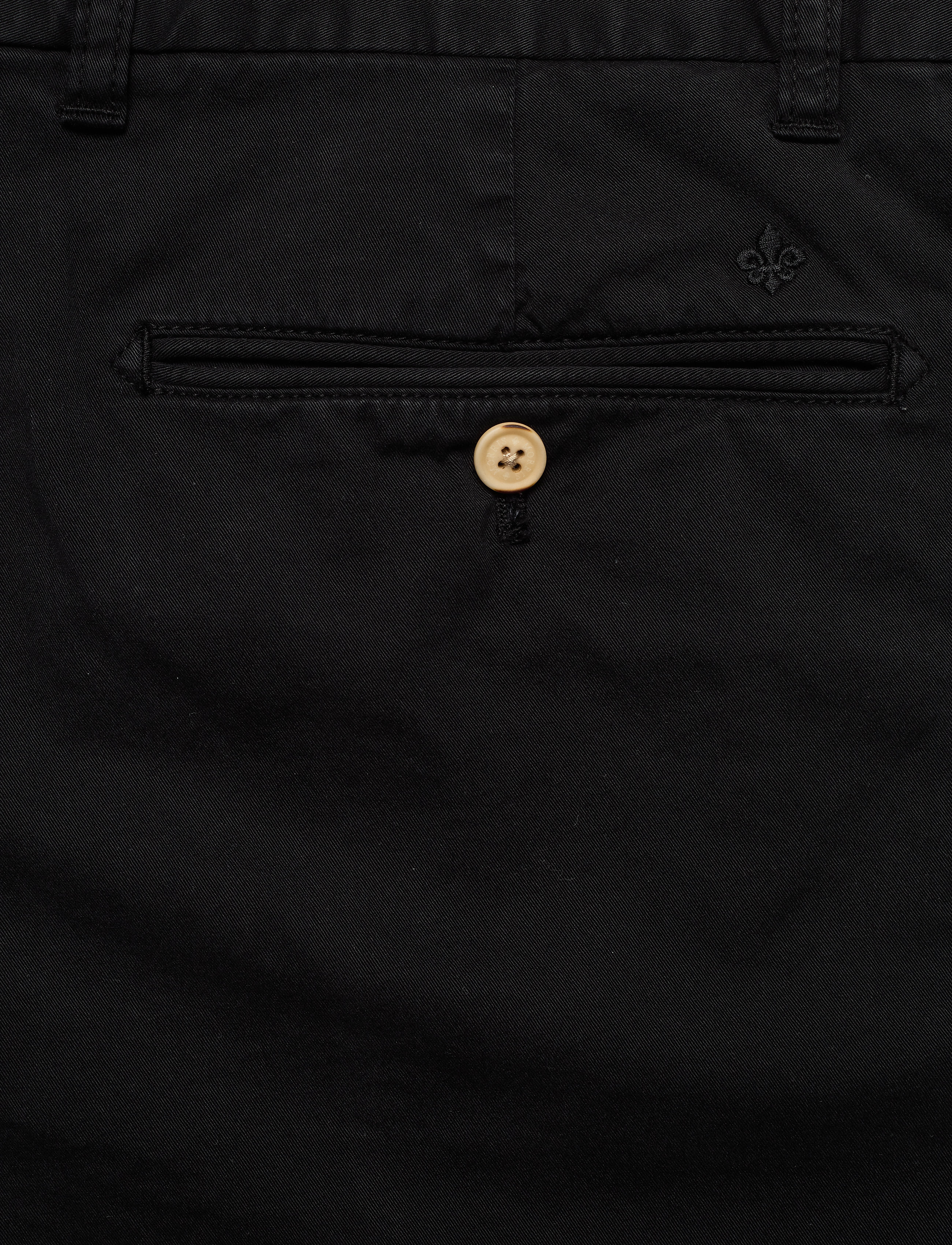 Morris - Lt Twill Chino Shorts - black - 4