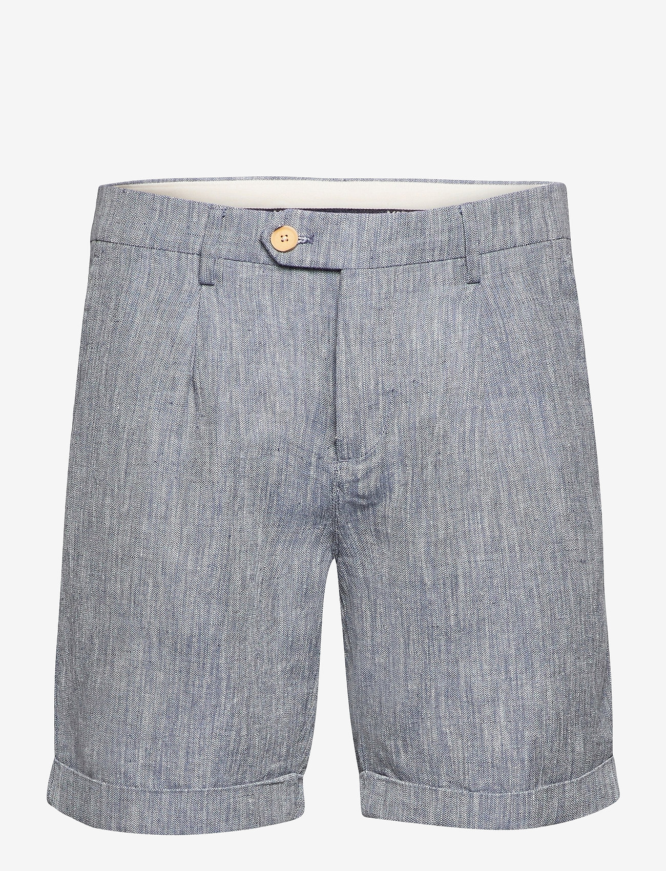 Morris - Marlow Linen Shorts - blue - 0