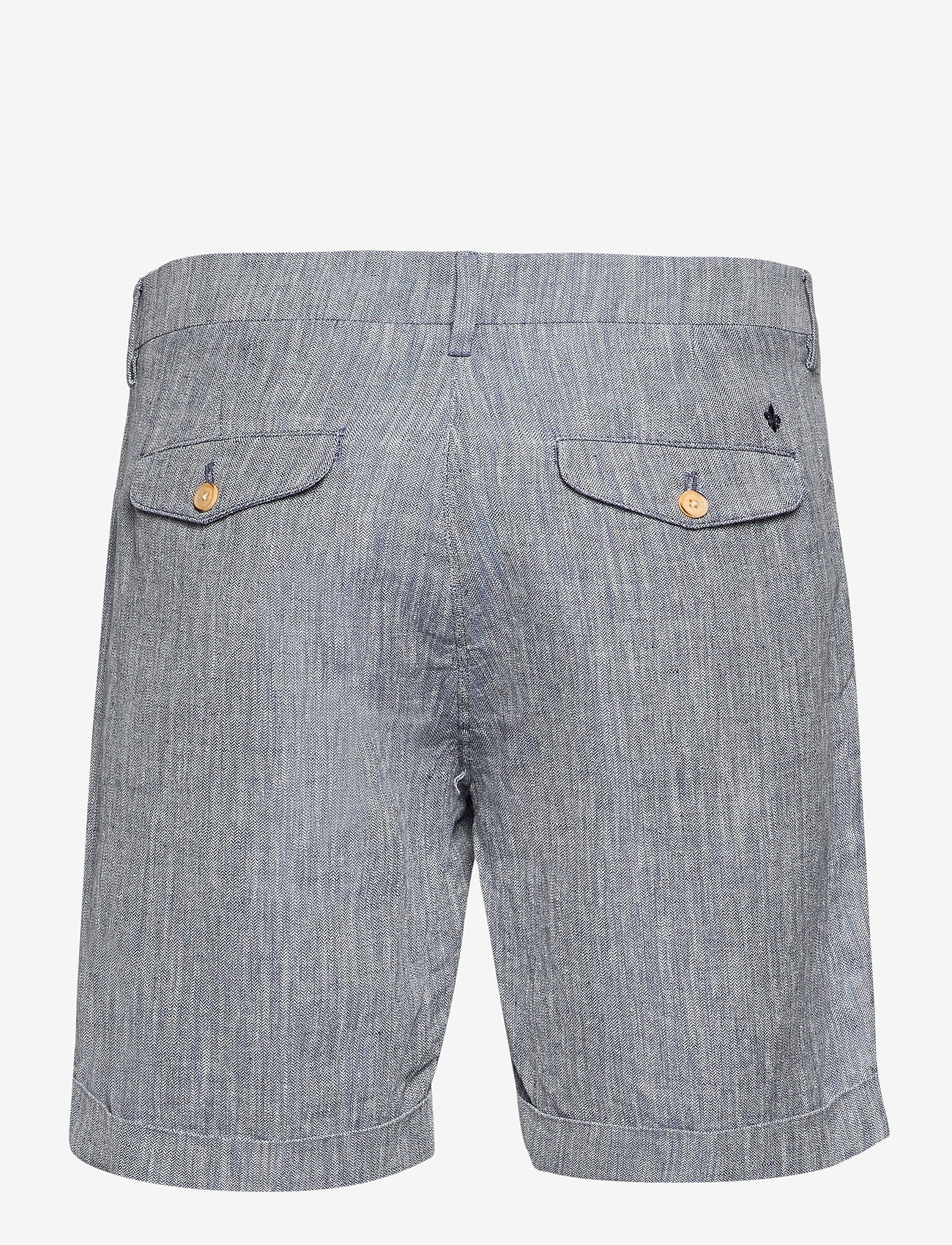 Morris - Marlow Linen Shorts - blue - 1