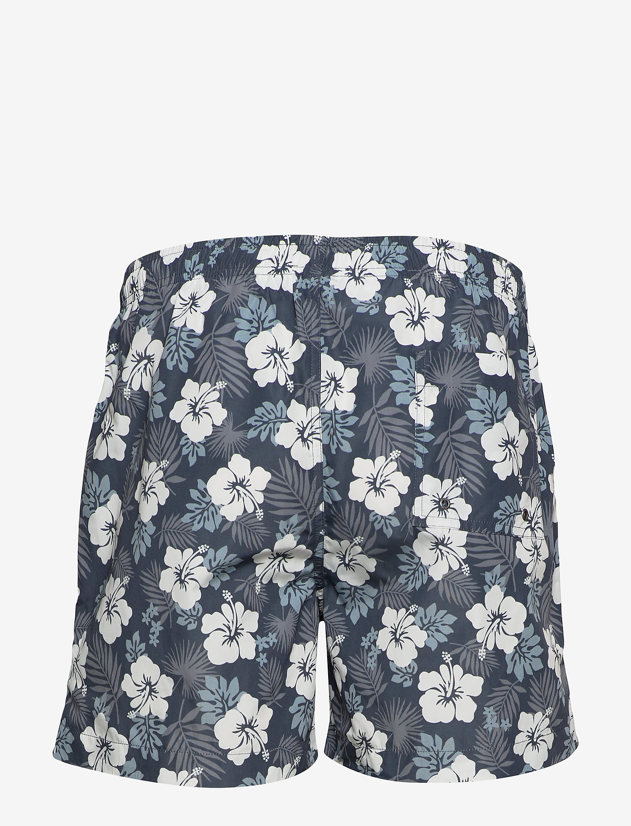 Morris - Hibiscus Bathing Trunks - blue - 1