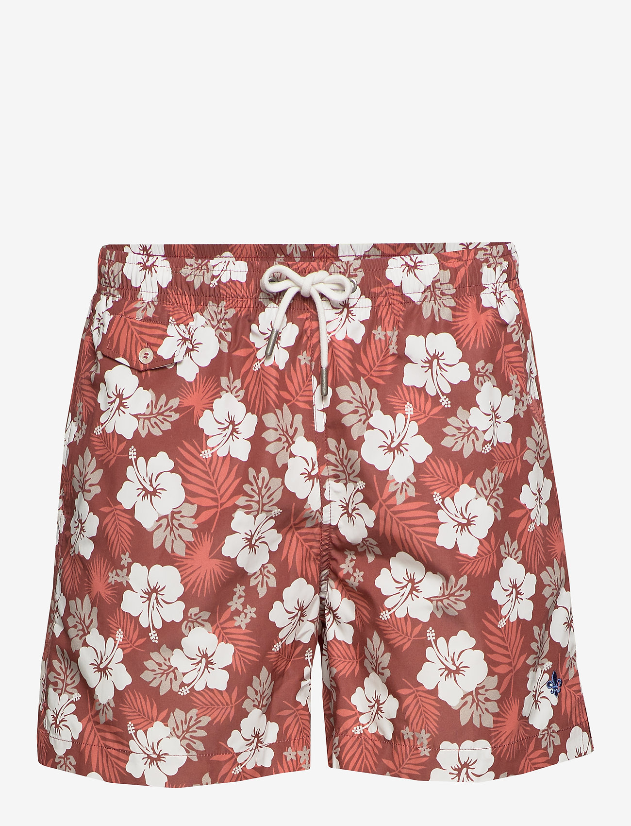 Morris - Hibiscus Bathing Trunks - red - 0