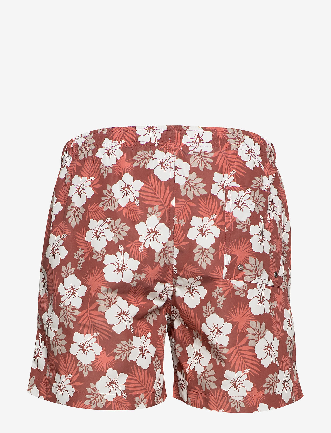 Morris - Hibiscus Bathing Trunks - red - 1