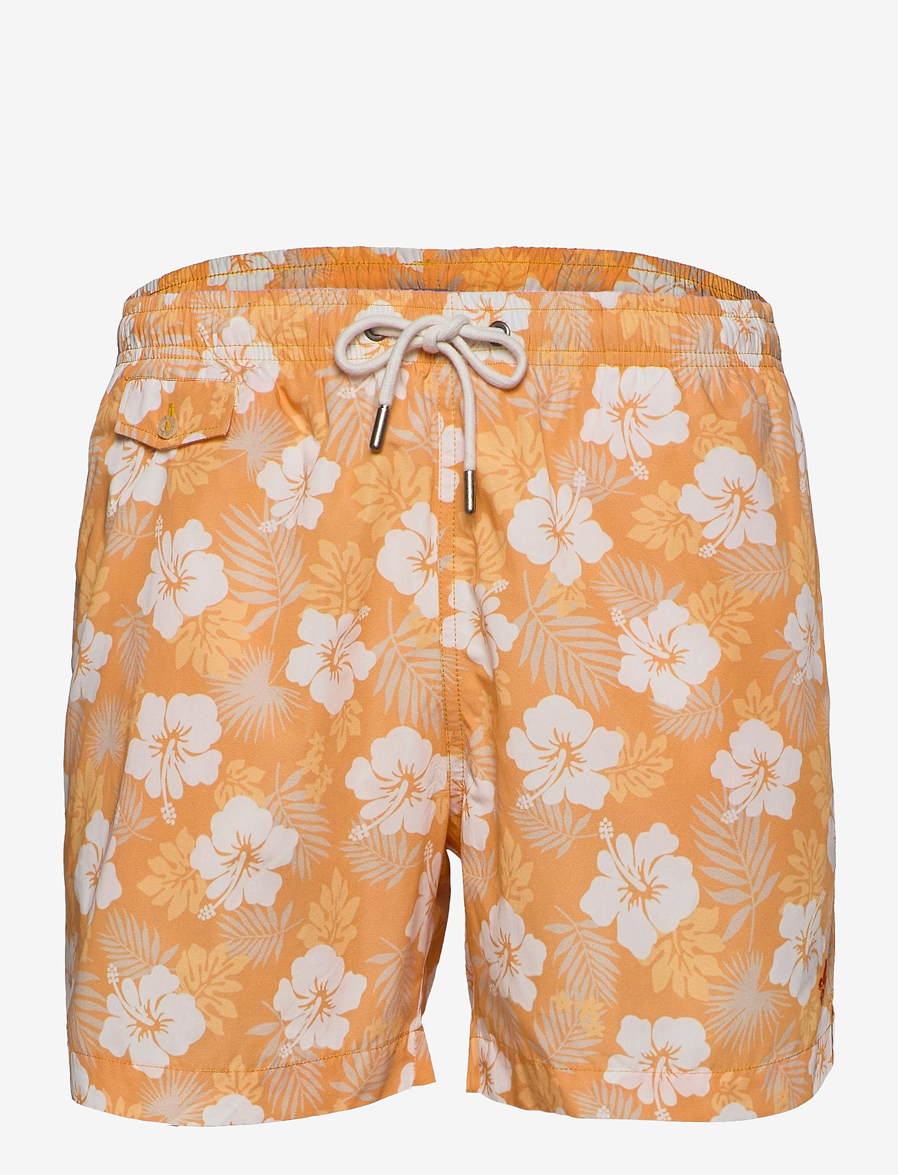 Hibiscus Bathing Trunks - YELLOW