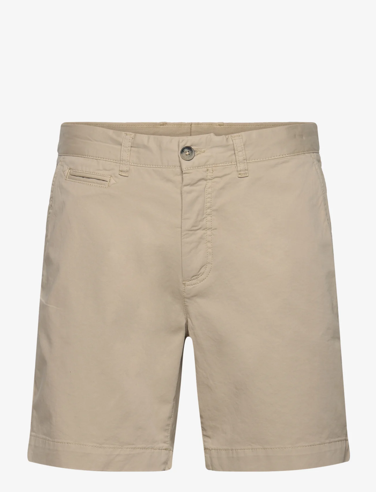 Morris - Lt Twill Chino Shorts - chino stila šorti - khaki - 0