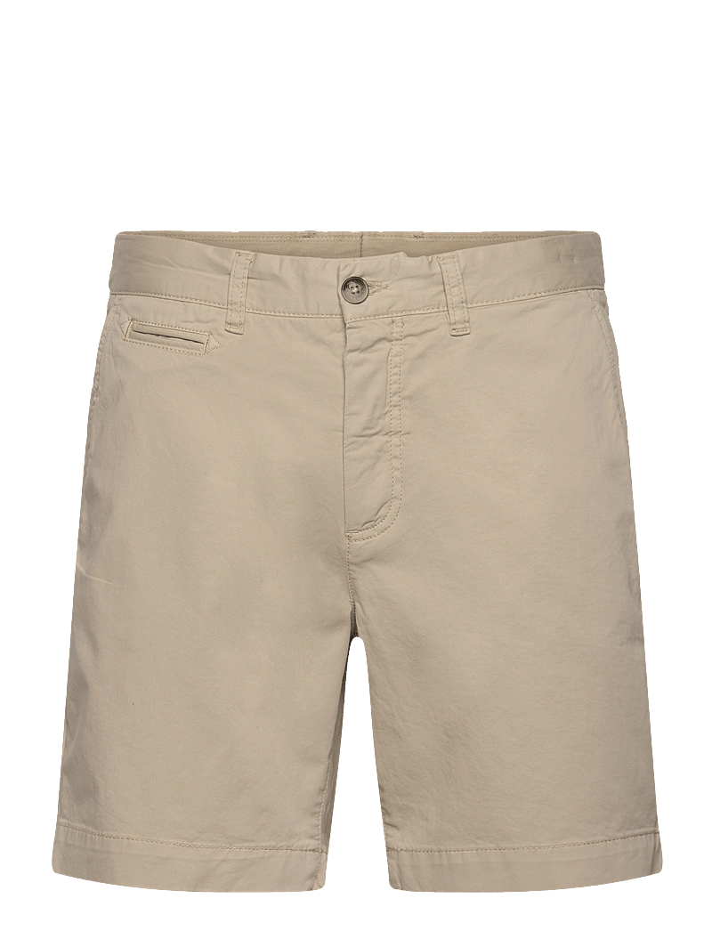 Morris - Lt Twill Chino Shorts - chinos shorts - khaki - 0