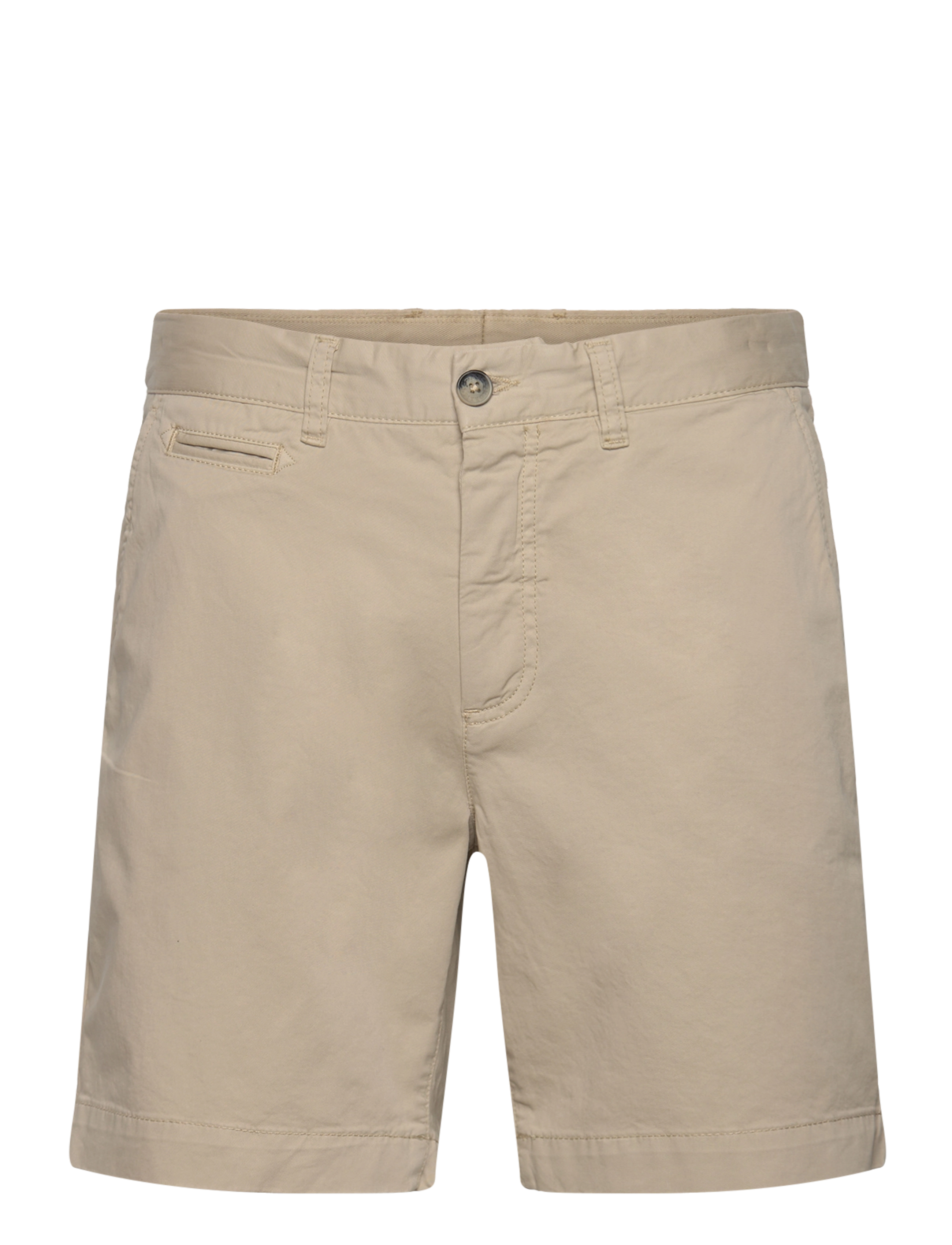 Morris Lt Twill Chino Shorts - Morris Stockholm - KHAKI / beige