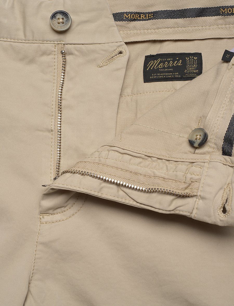 Morris - Lt Twill Chino Shorts - „chino“ stiliaus šortai - khaki - 3