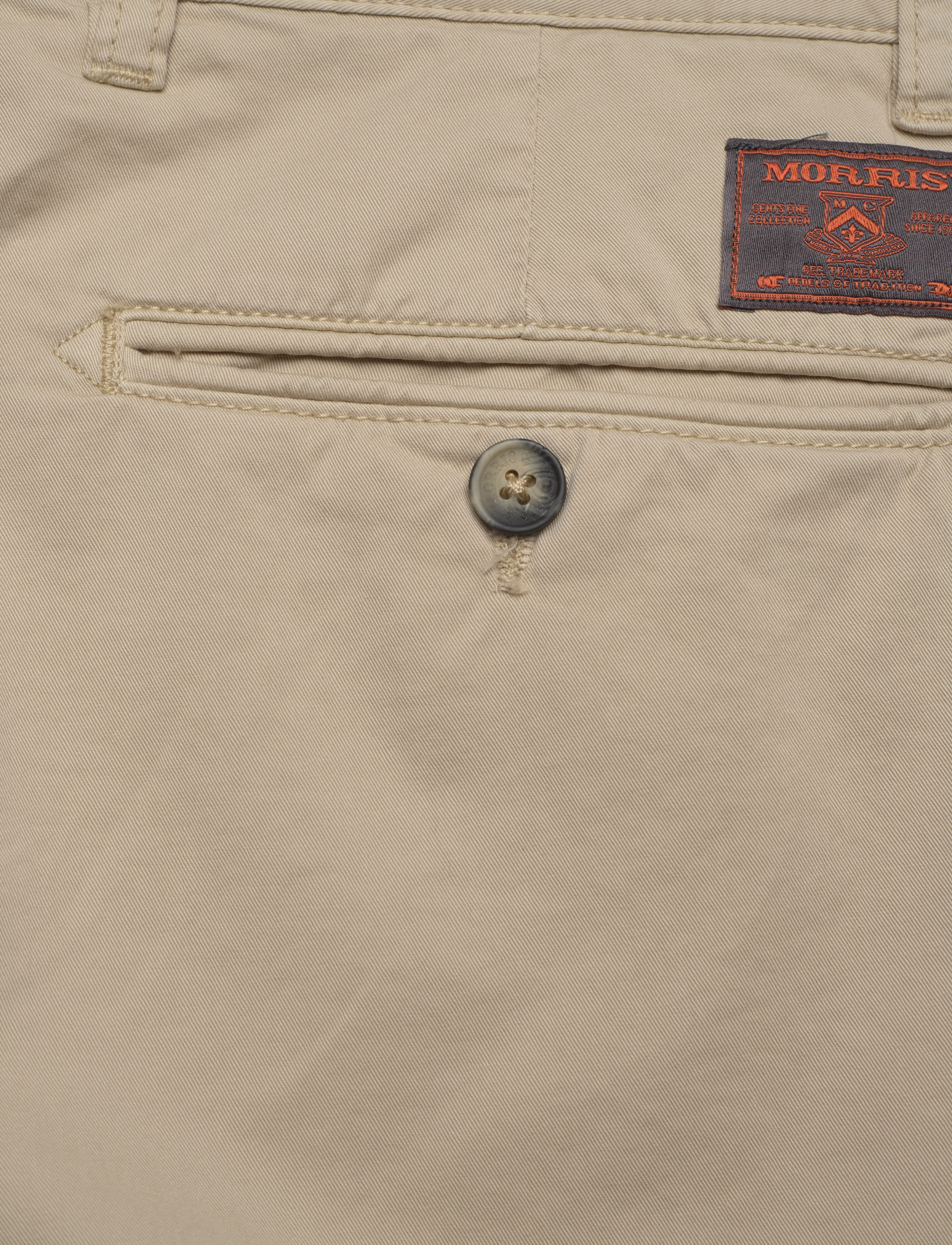 Morris - Lt Twill Chino Shorts - „chino“ stiliaus šortai - khaki - 4