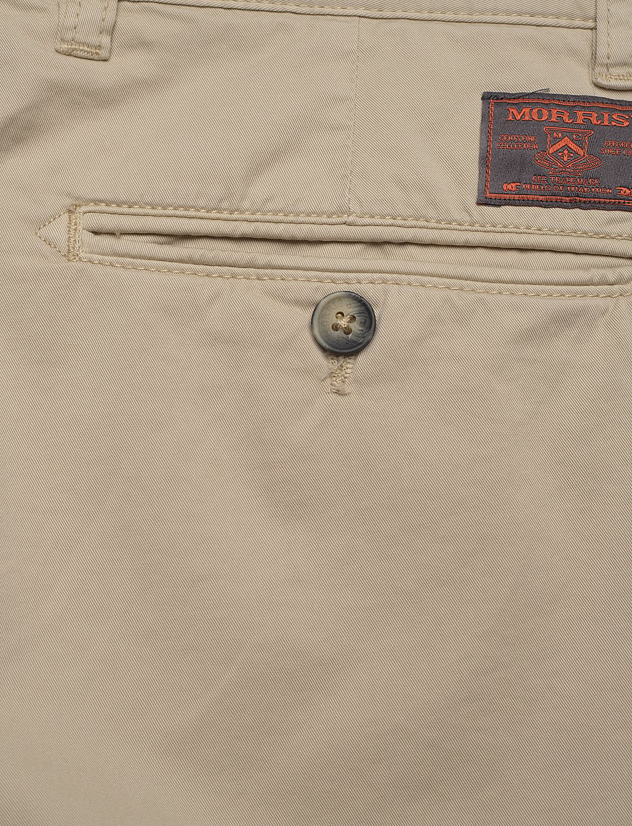 Morris - Lt Twill Chino Shorts - „chino“ stiliaus šortai - khaki - 4
