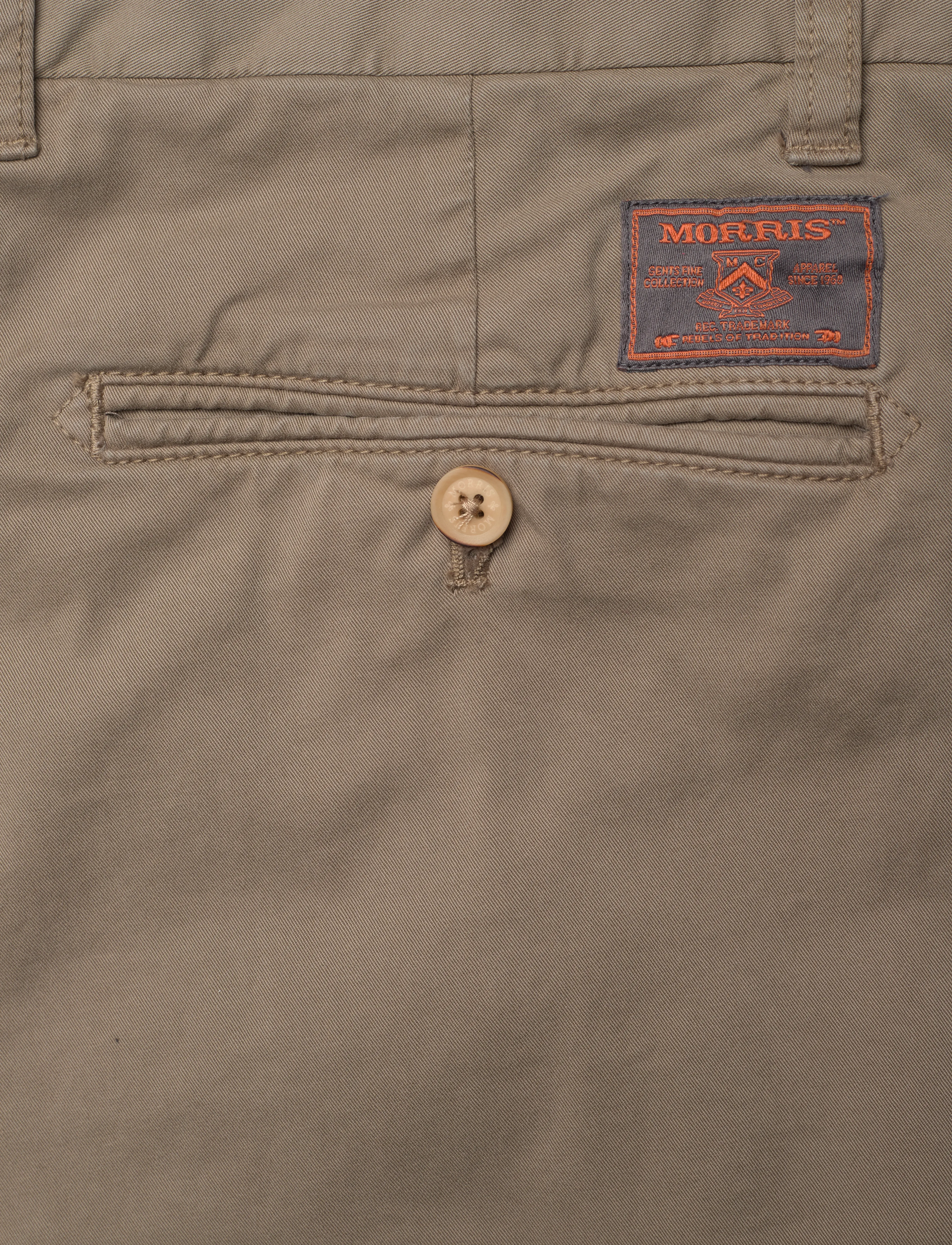 Morris - Lt Twill Chino Shorts - chinos shorts - olive - 4