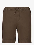 Winward Linen  Shorts - BROWN