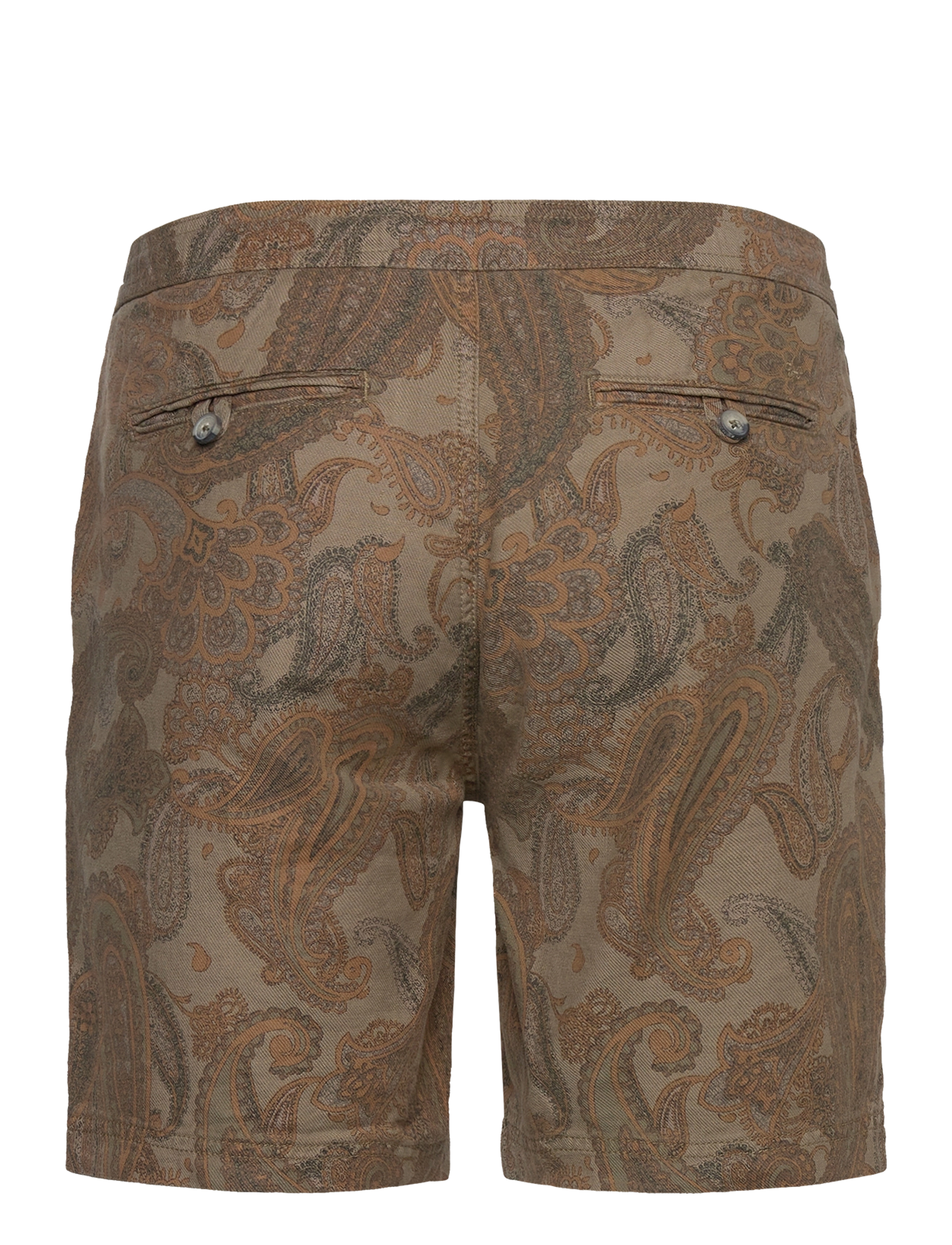 Morris - Fenix Linen Shorts - dark olive - 1