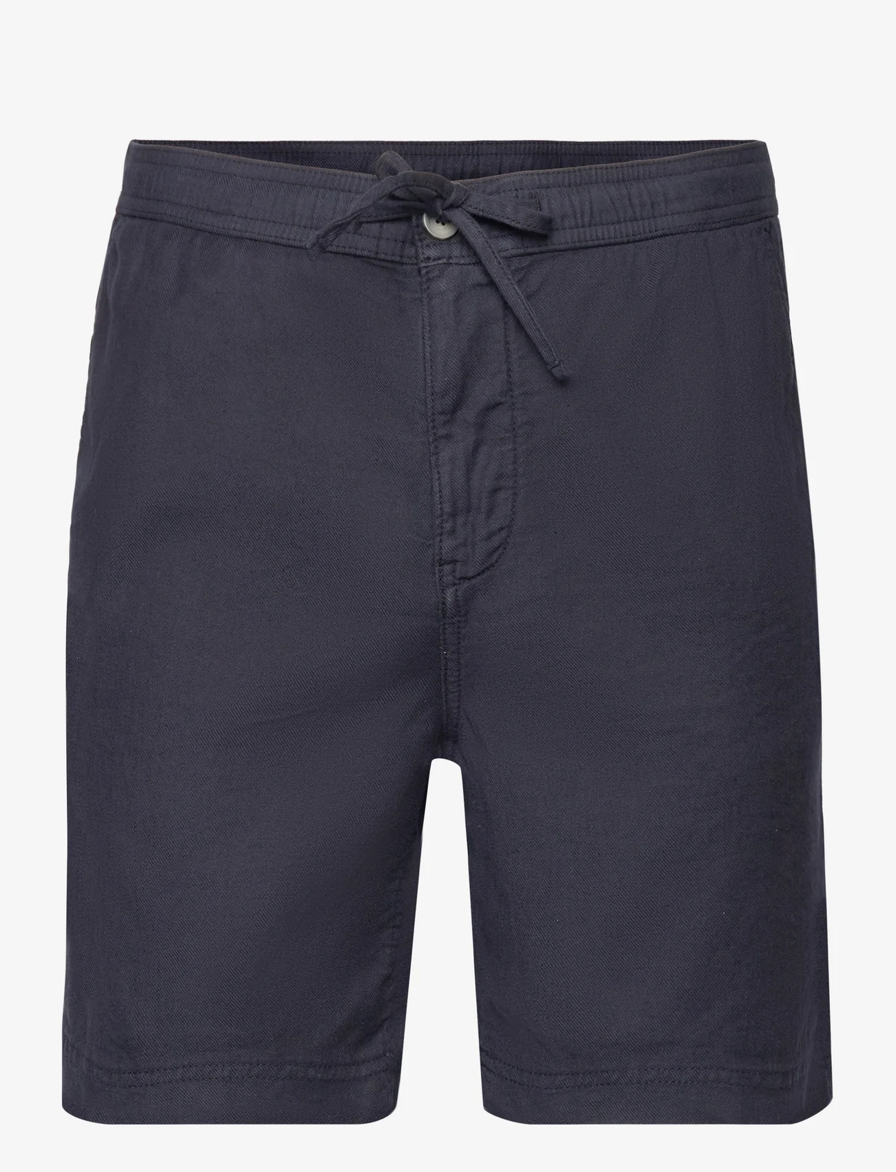 Morris - Fenix Linen Shorts - linneshorts - old blue - 0