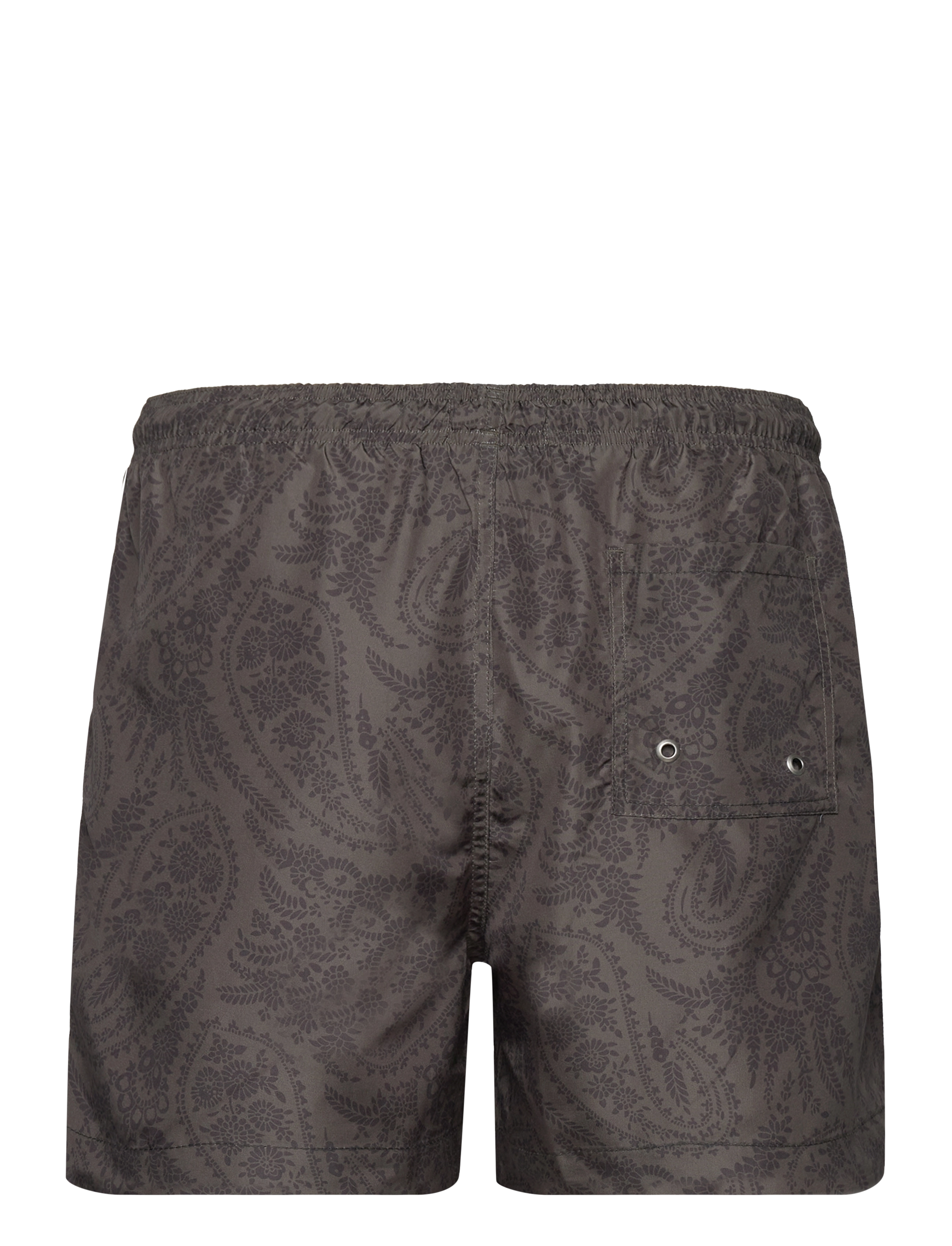 Morris - Paisley Bathing Trunks - olive - 1