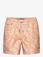 Paisley Bathing Trunks - ORANGE