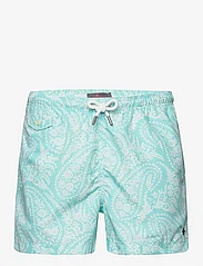 Morris - Paisley Bathing Trunks - swim shorts - turquoise - 0