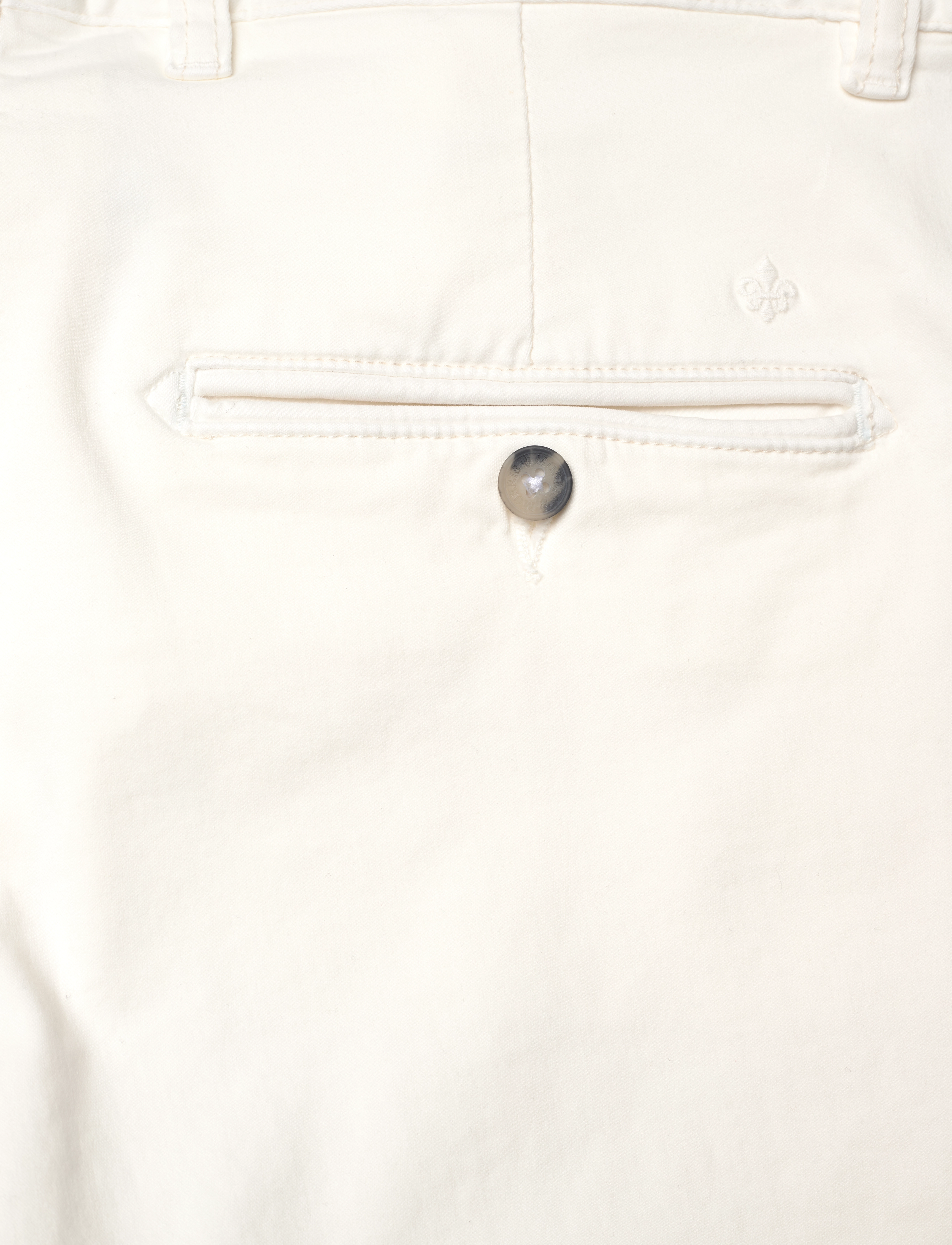 Morris - Jeffrey Brushed Shorts - chinos shorts - off white - 4