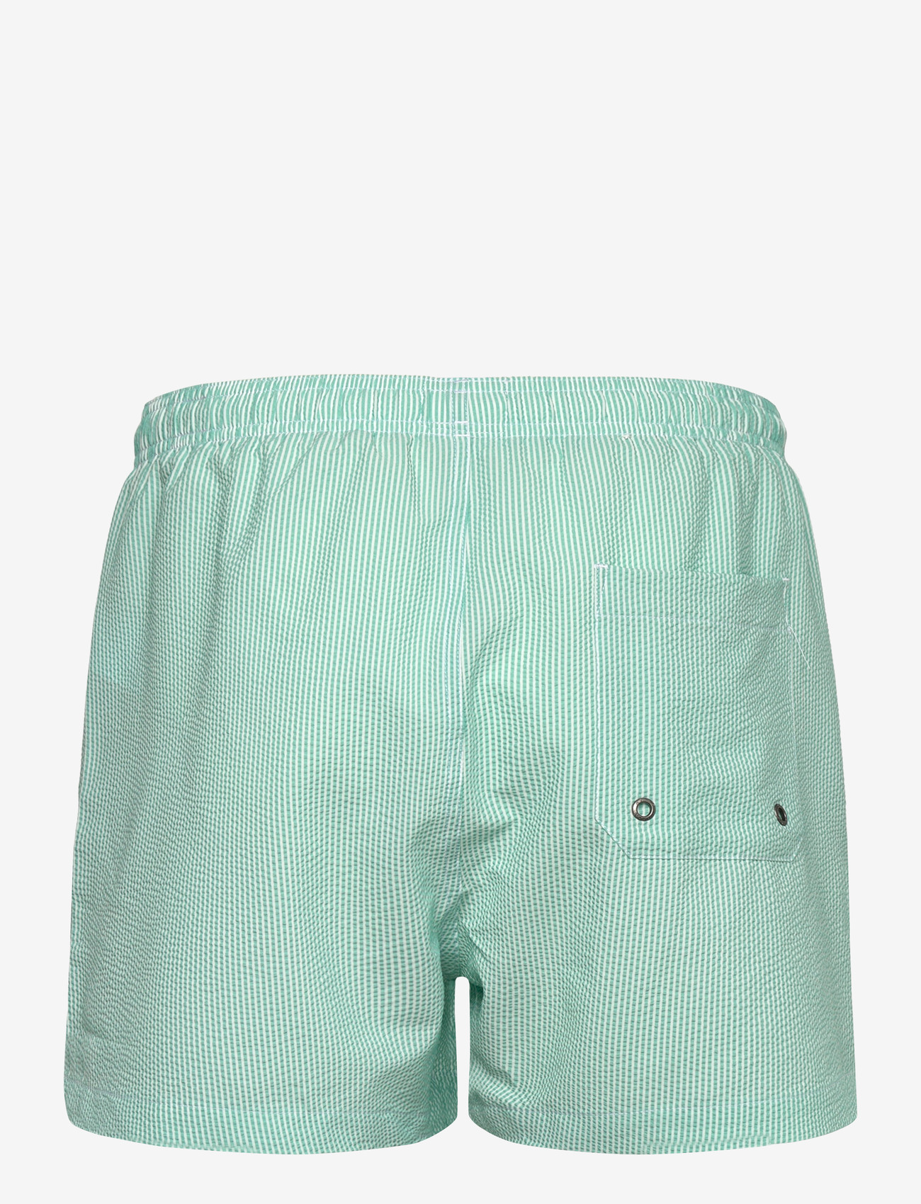 Morris - Morris Seersucker Bathing Trunks - badeshorts - green - 1