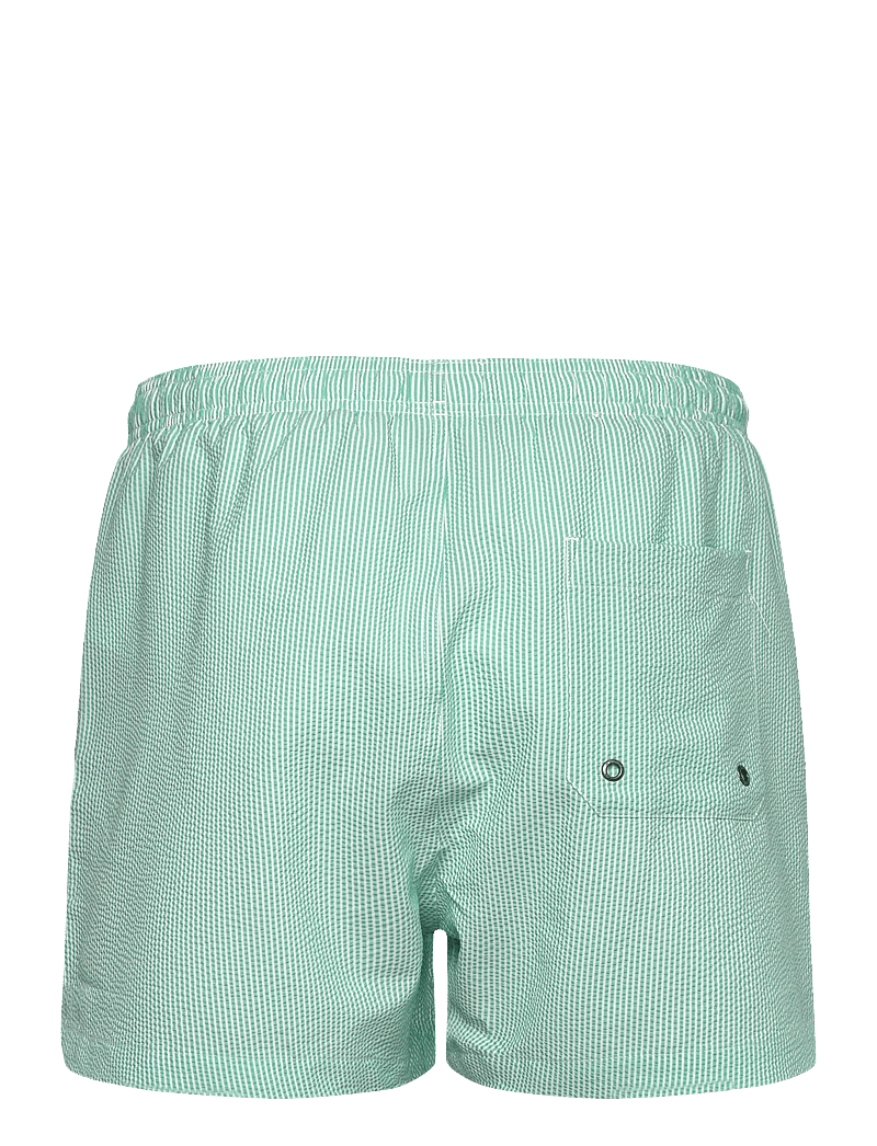 Morris - Morris Seersucker Bathing Trunks - badehose - green - 1