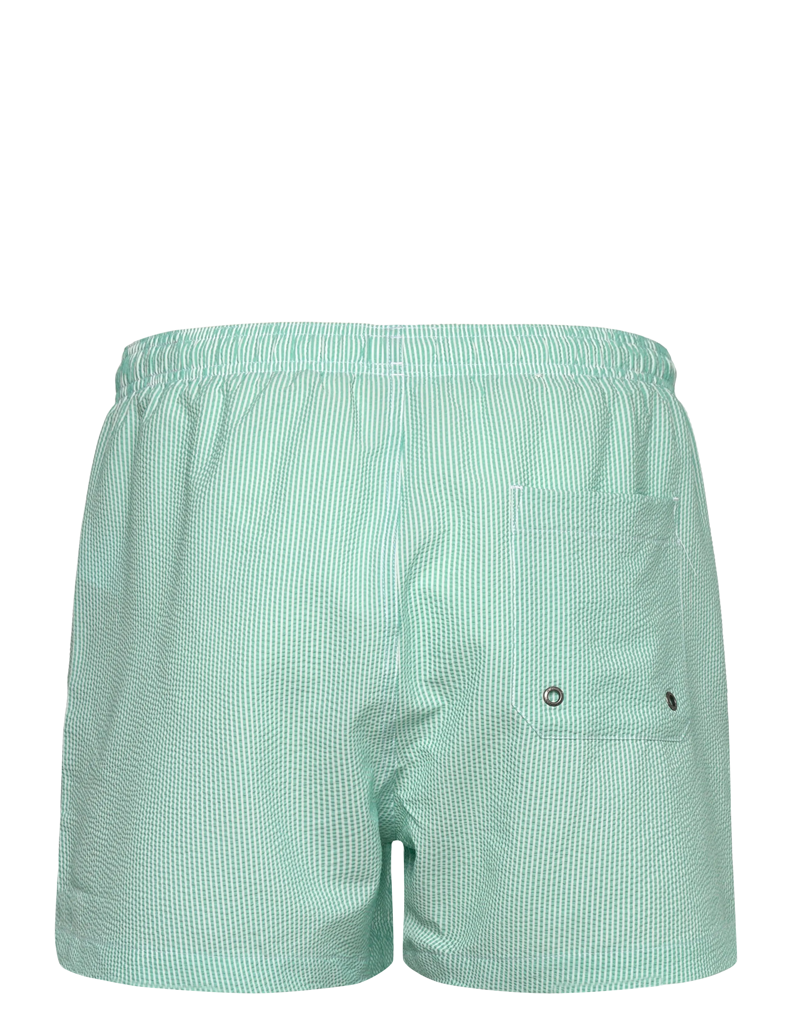 Morris - Morris Seersucker Bathing Trunks - badshorts - green - 1