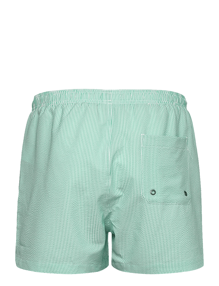 Morris - Morris Seersucker Bathing Trunks - badshorts - green - 1
