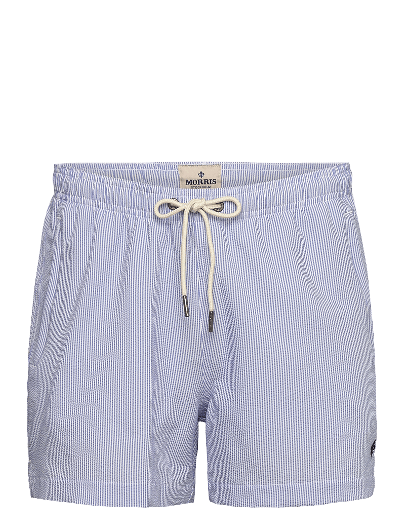 Morris - Morris Seersucker Bathing Trunks - badeshorts - light blue - 1