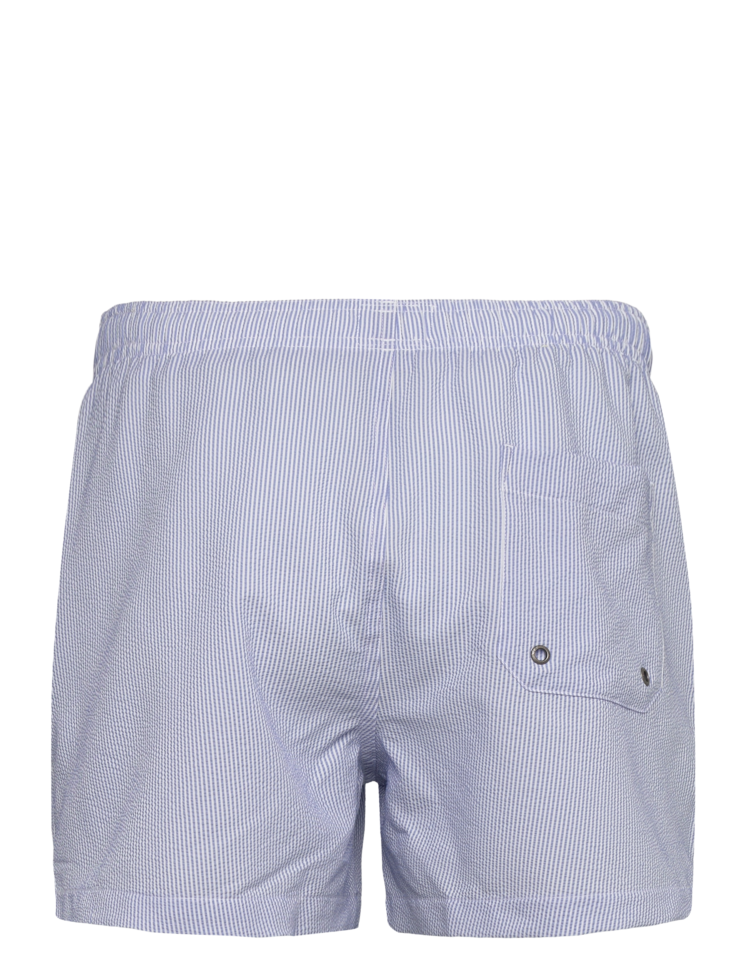 Morris - Morris Seersucker Bathing Trunks - badeshortser - light blue - 2