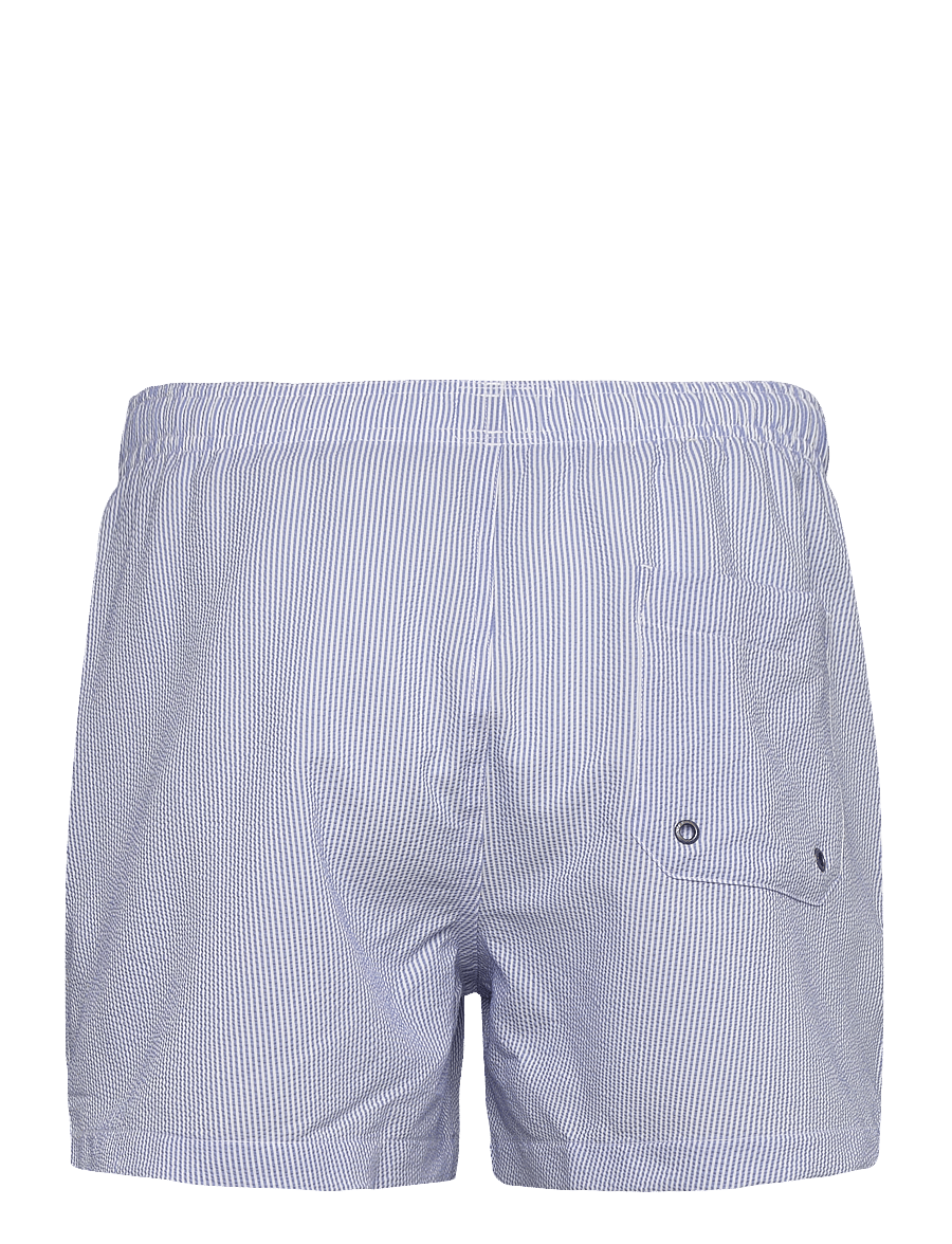 Morris - Morris Seersucker Bathing Trunks - badeshortser - light blue - 2