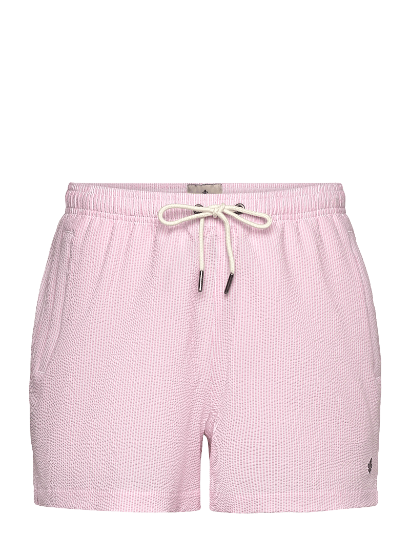 Morris - Morris Seersucker Bathing Trunks - badehose - pink - 0
