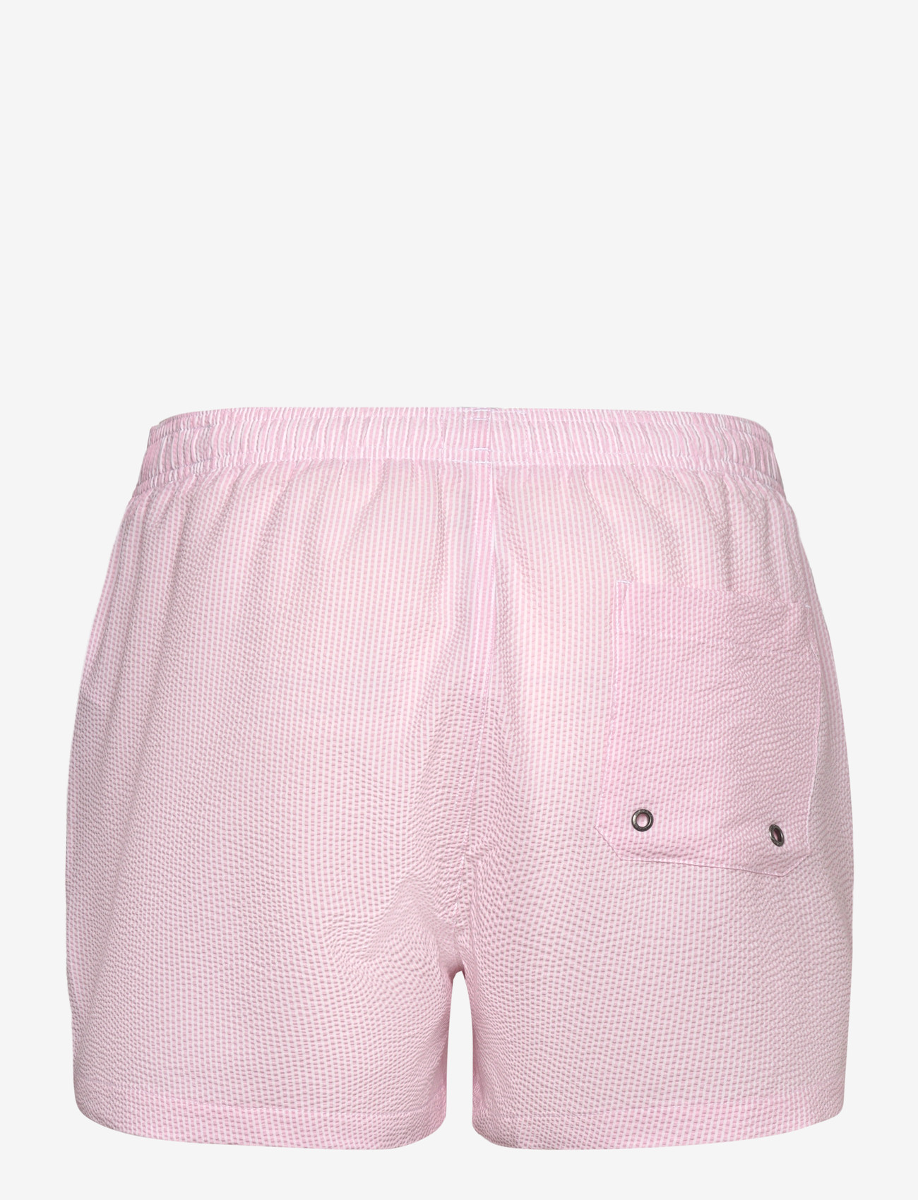 Morris - Morris Seersucker Bathing Trunks - swim shorts - pink - 1