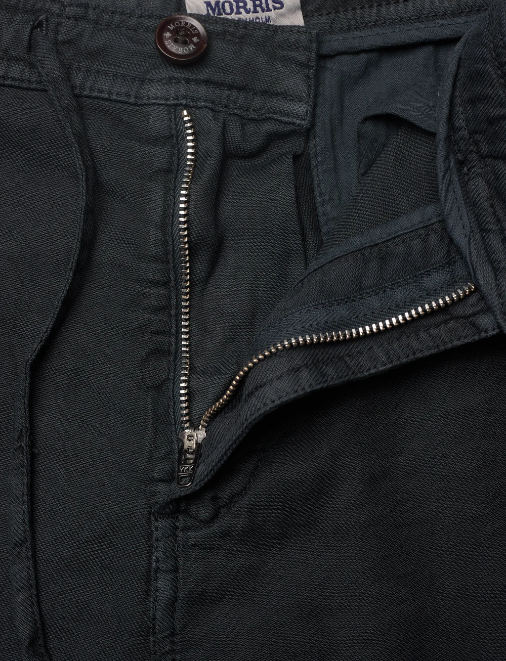 Morris - Fenix Linen Shorts - linased lühikesed püksid - blue - 3