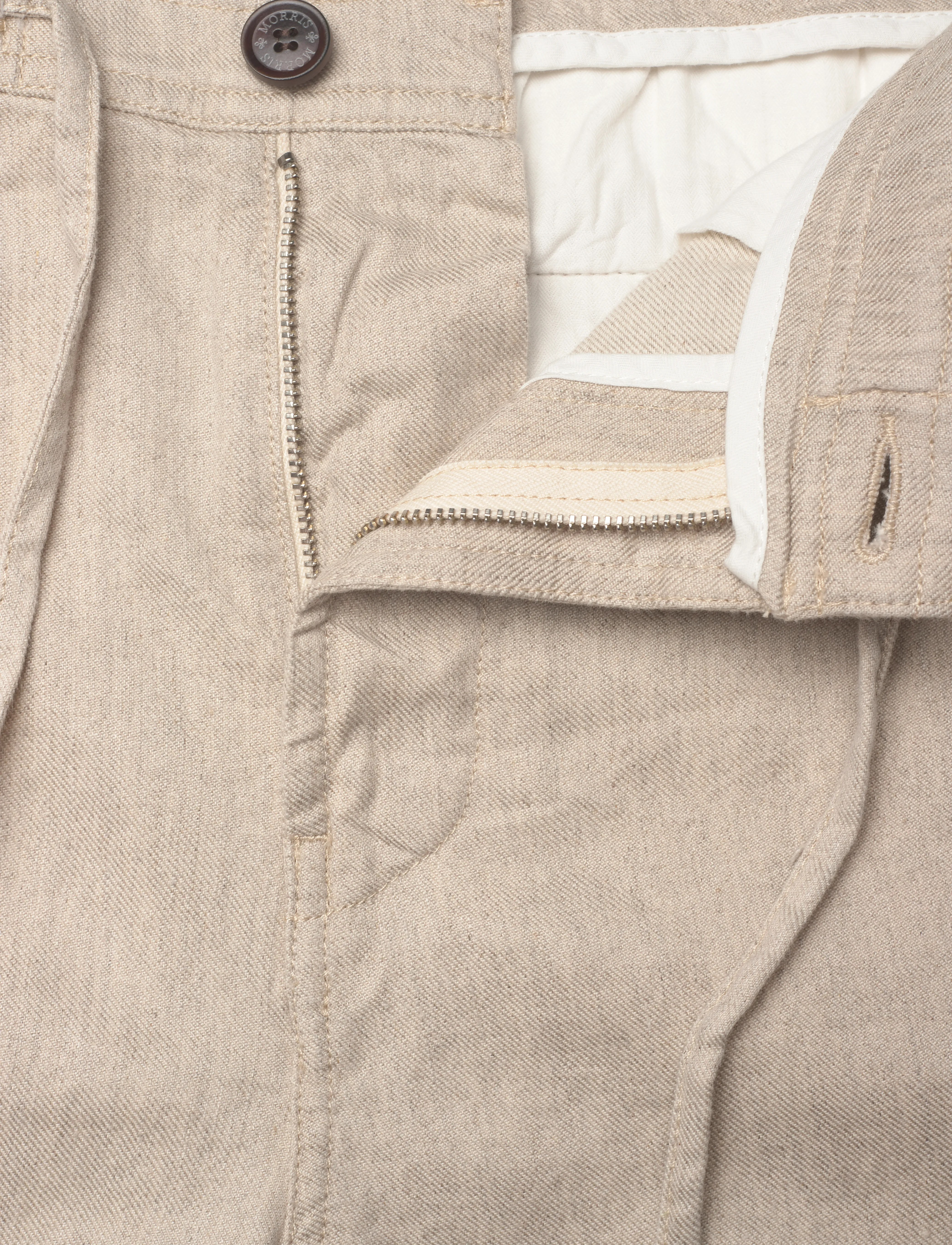 Morris - Fenix Linen Shorts - szorty lniane - off white - 3