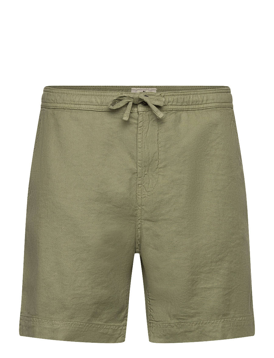 Morris - Fenix Linen Shorts - linased lühikesed püksid - olive - 0