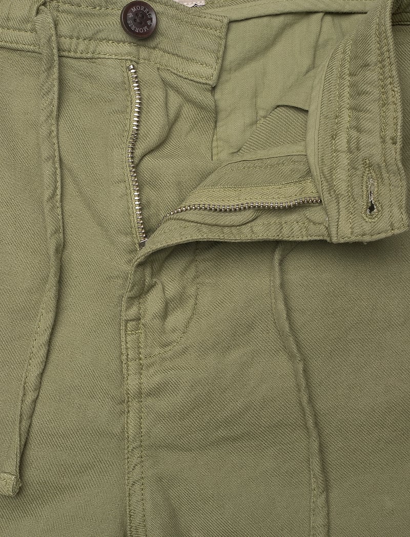 Morris - Fenix Linen Shorts - linneshorts - olive - 3