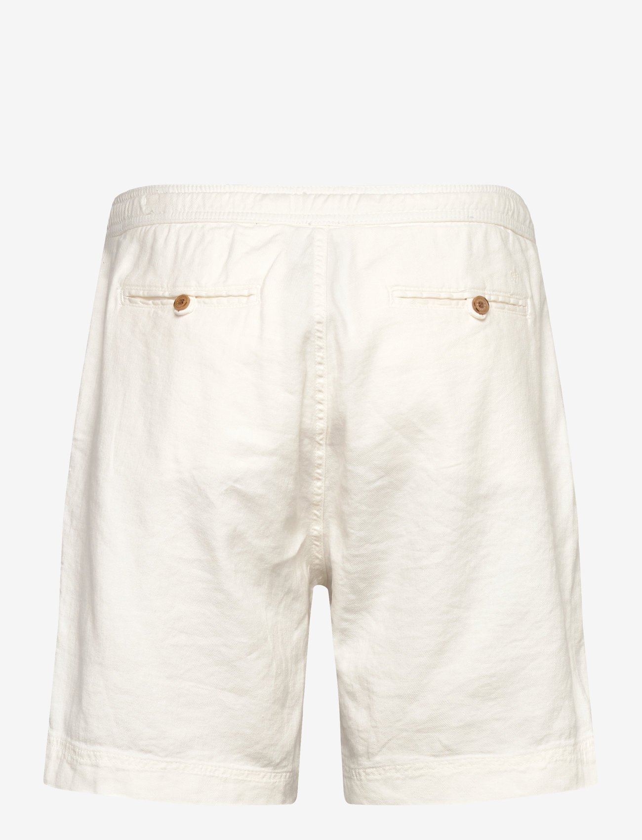 Morris - Fenix Linen Shorts - hörstuttbuxur - white - 1