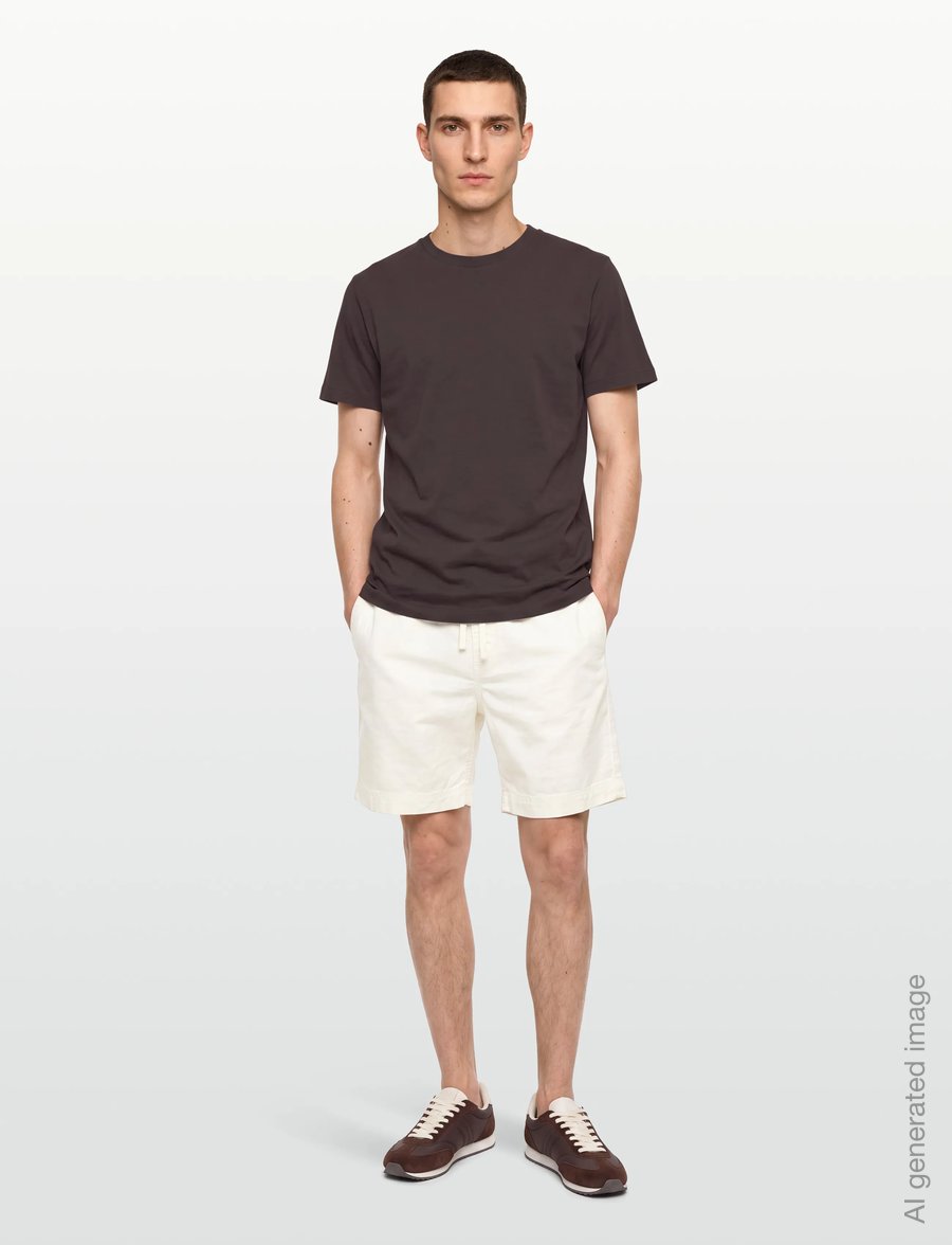 Morris - Fenix Linen Shorts - hörstuttbuxur - white - 0