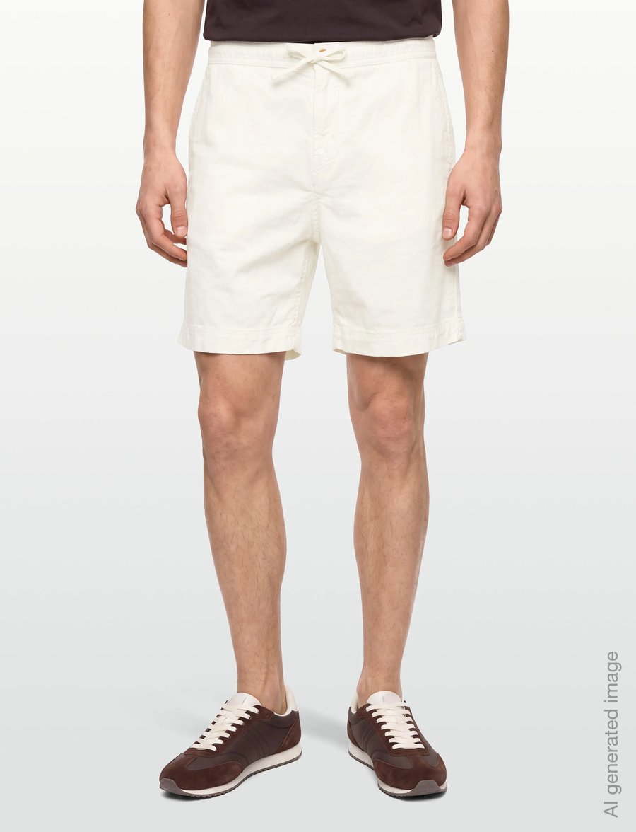 Morris - Fenix Linen Shorts - hörstuttbuxur - white - 3