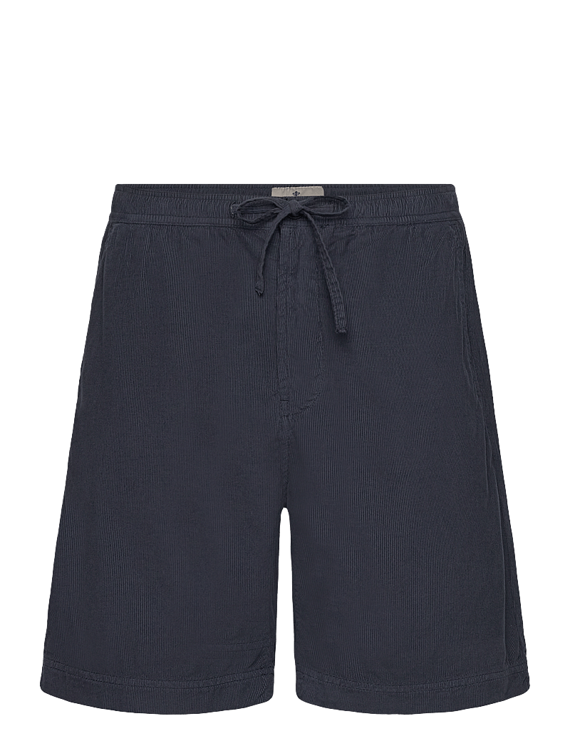 Morris - Fenix Cord Shorts - casual shorts - blue - 0