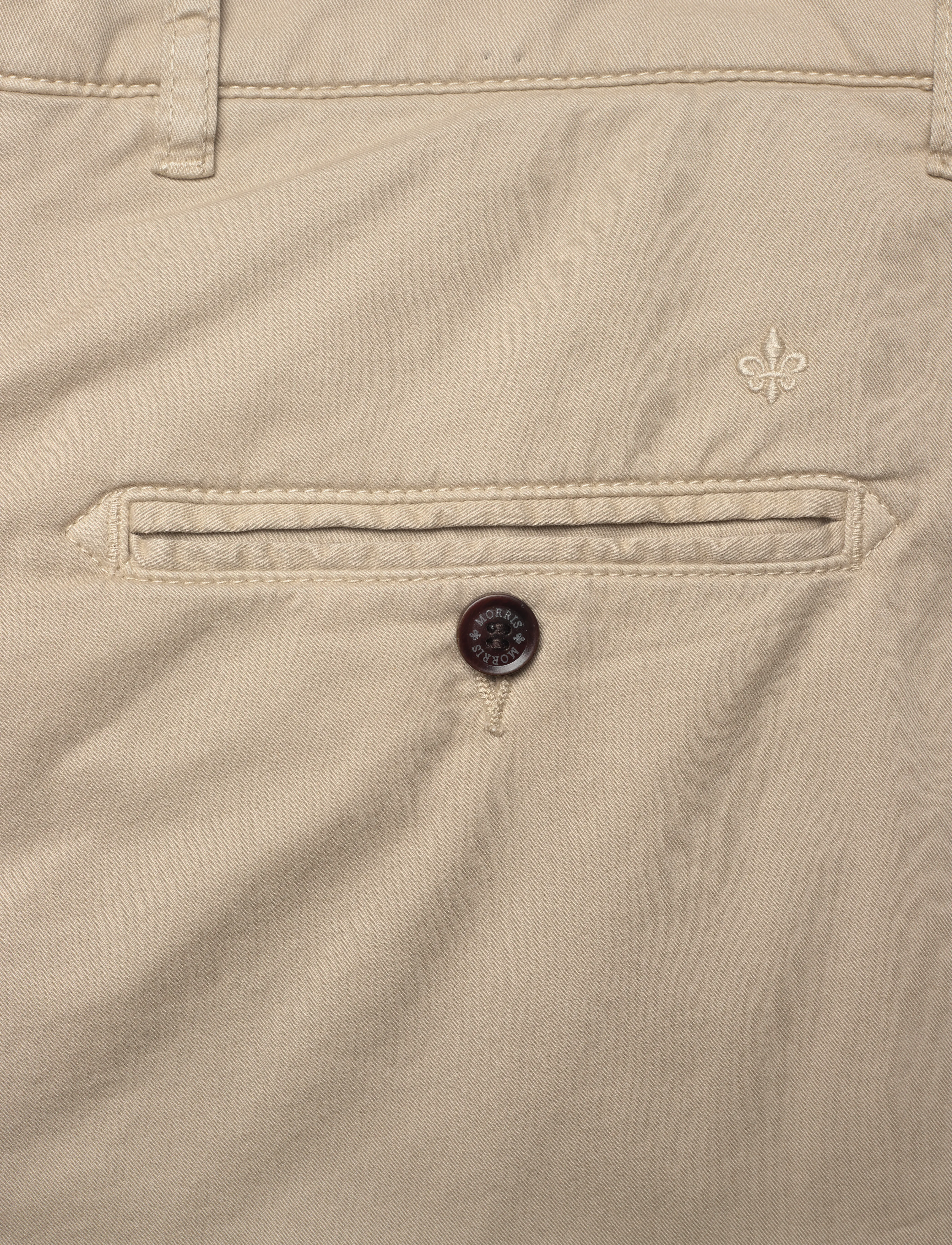Morris - Duke Relaxed Chino Shorts - chinos shorts - khaki - 4