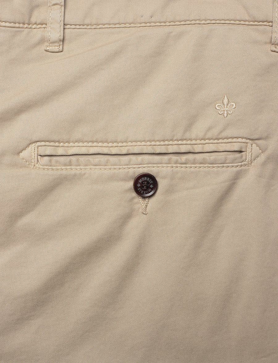 Morris - Duke Relaxed Chino Shorts - chinos shorts - khaki - 4