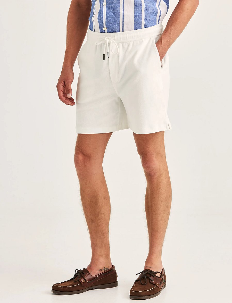 Morris - Delon Terry Shorts - sweat shorts - off white - 0