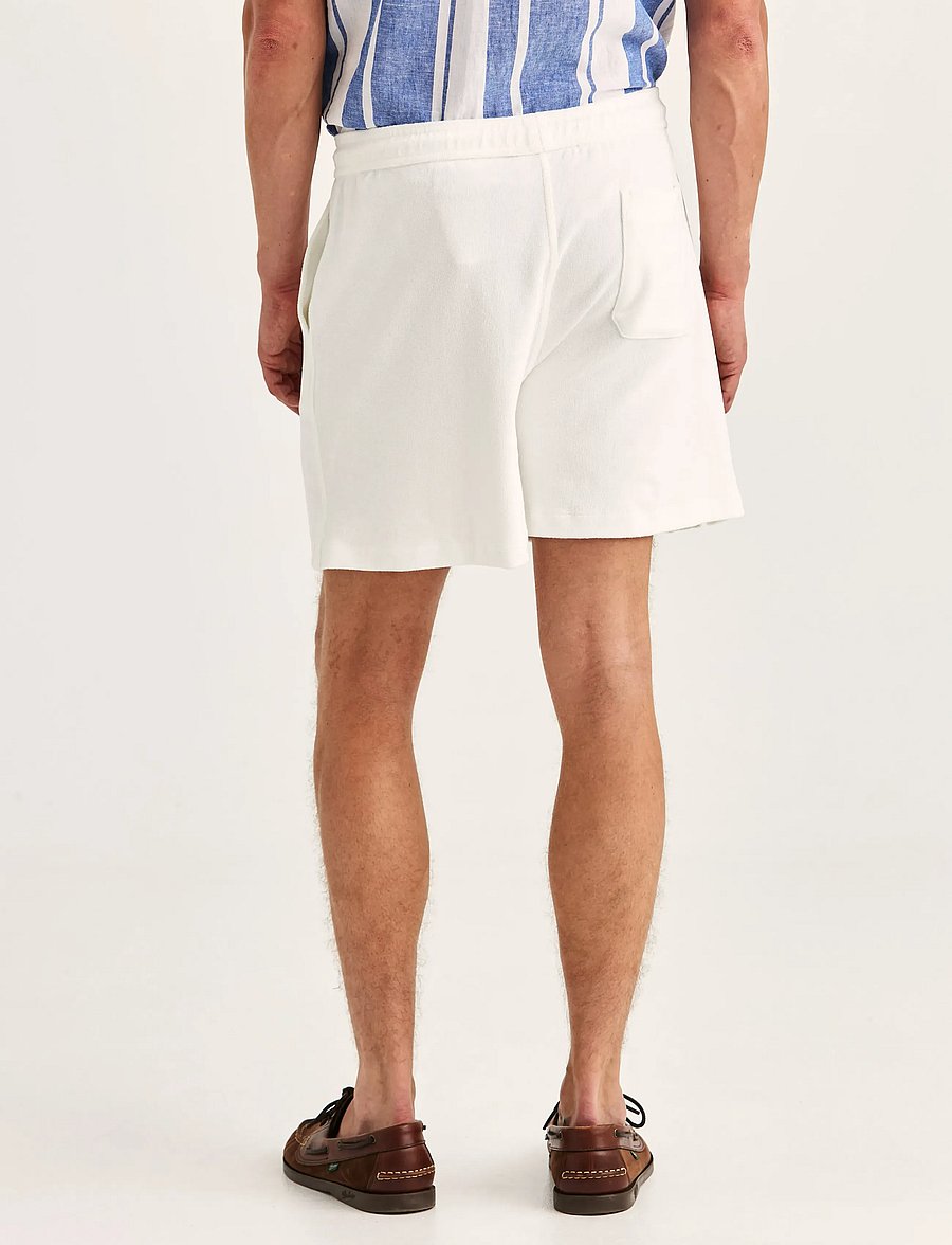 Morris - Delon Terry Shorts - sweat shorts - off white - 4