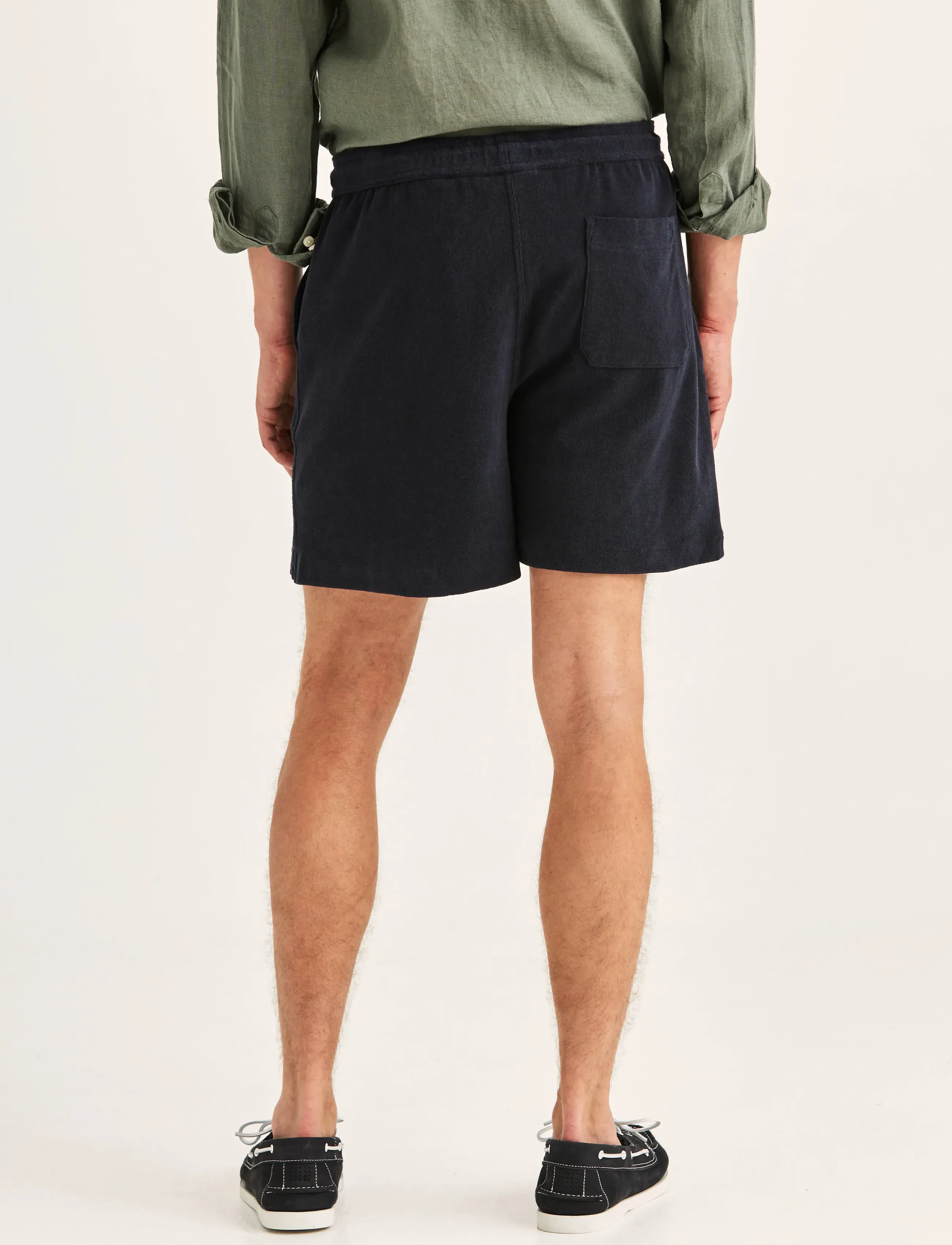Morris - Delon Terry Shorts - sweatshorts - old blue - 4