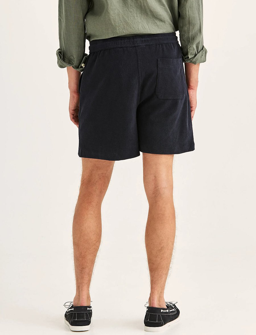 Morris - Delon Terry Shorts - sweatshorts - old blue - 4