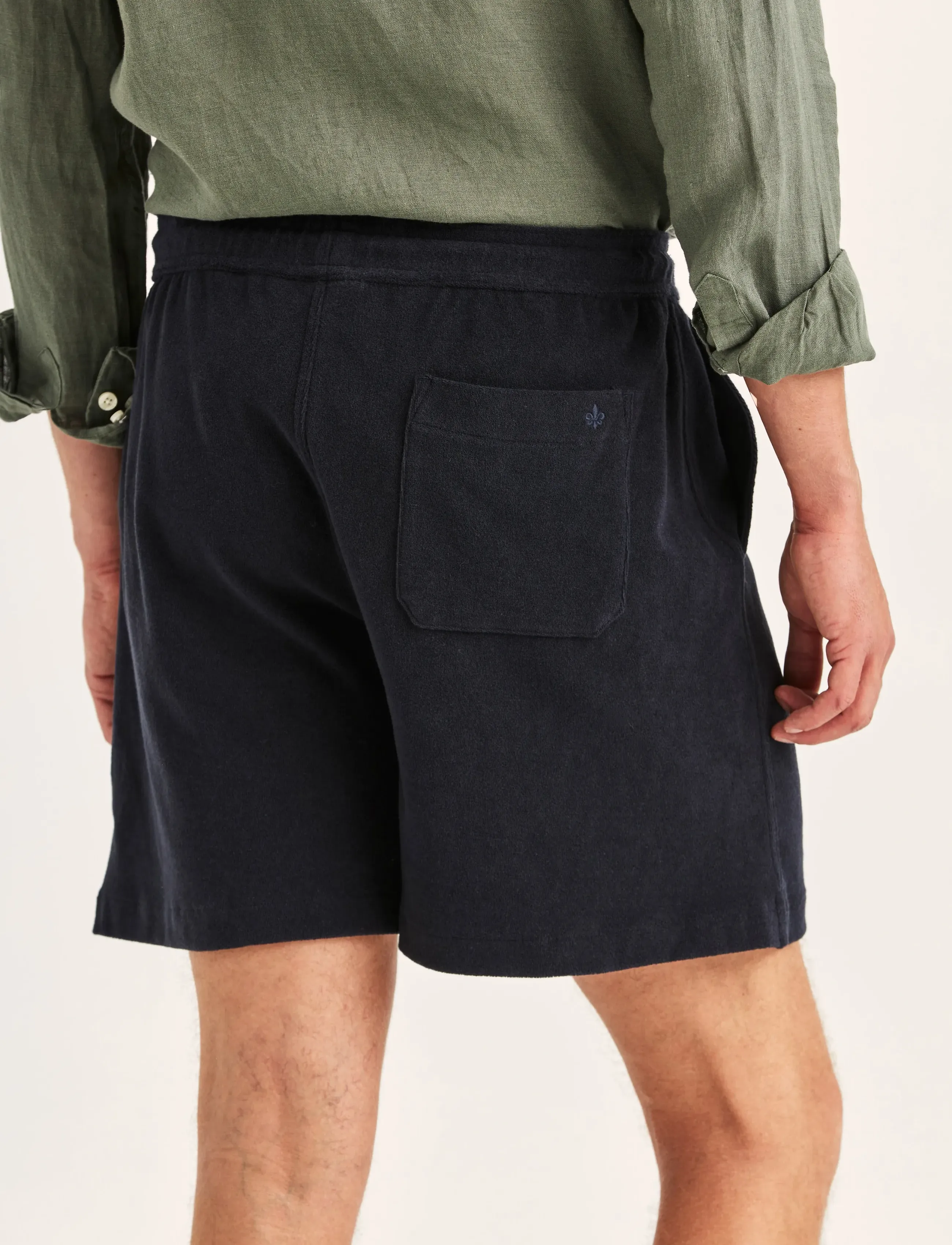 Morris - Delon Terry Shorts - sweatshorts - old blue - 5