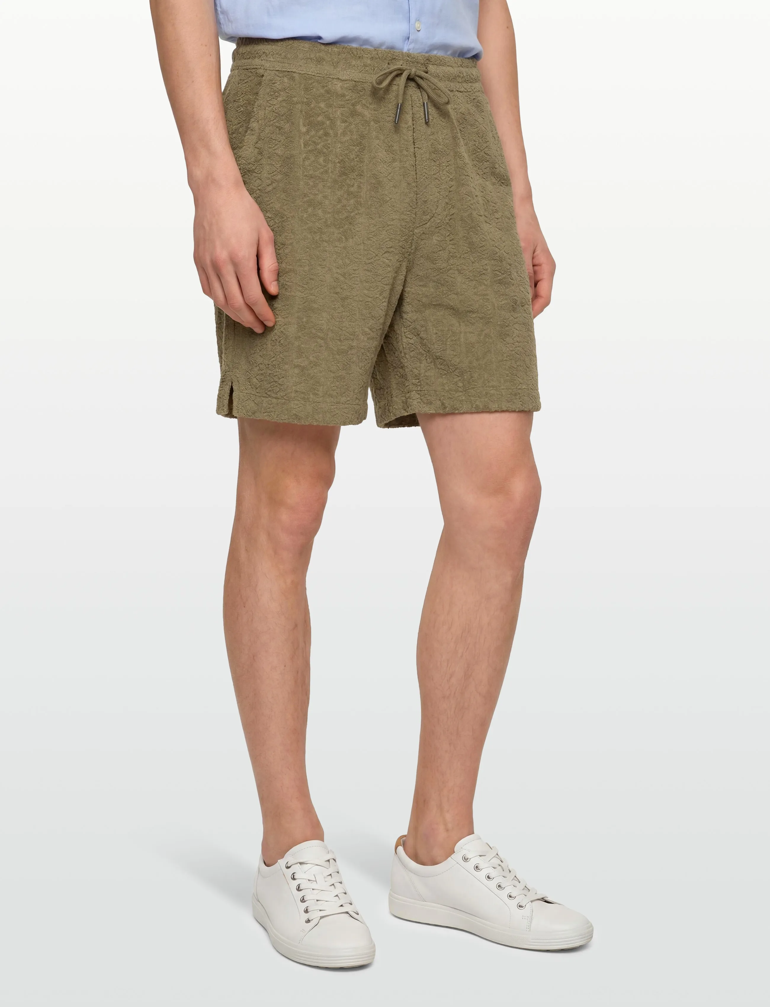 Morris - Shellby Terry Shorts - casual shorts - olive - 3