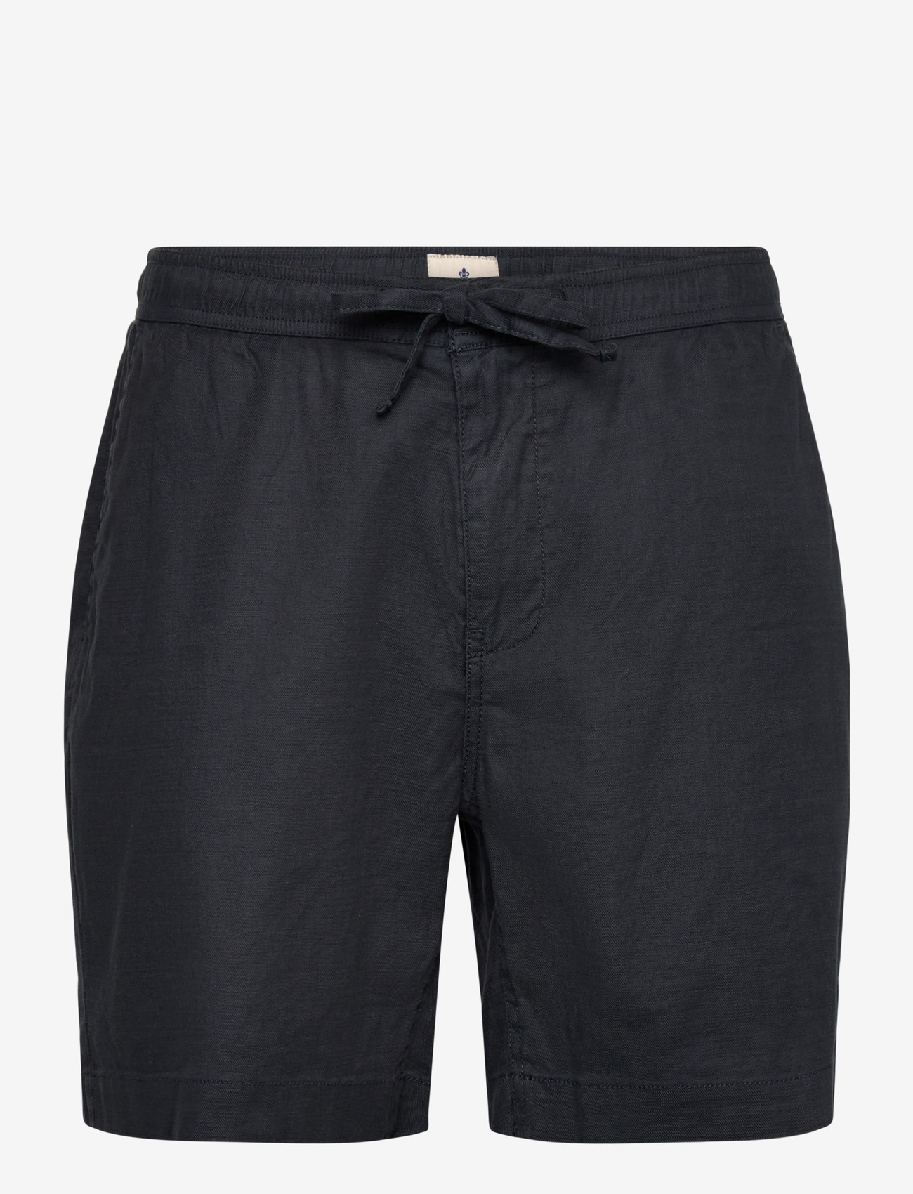 Morris - Fenix Linen Shorts - hørshorts - blue - 1